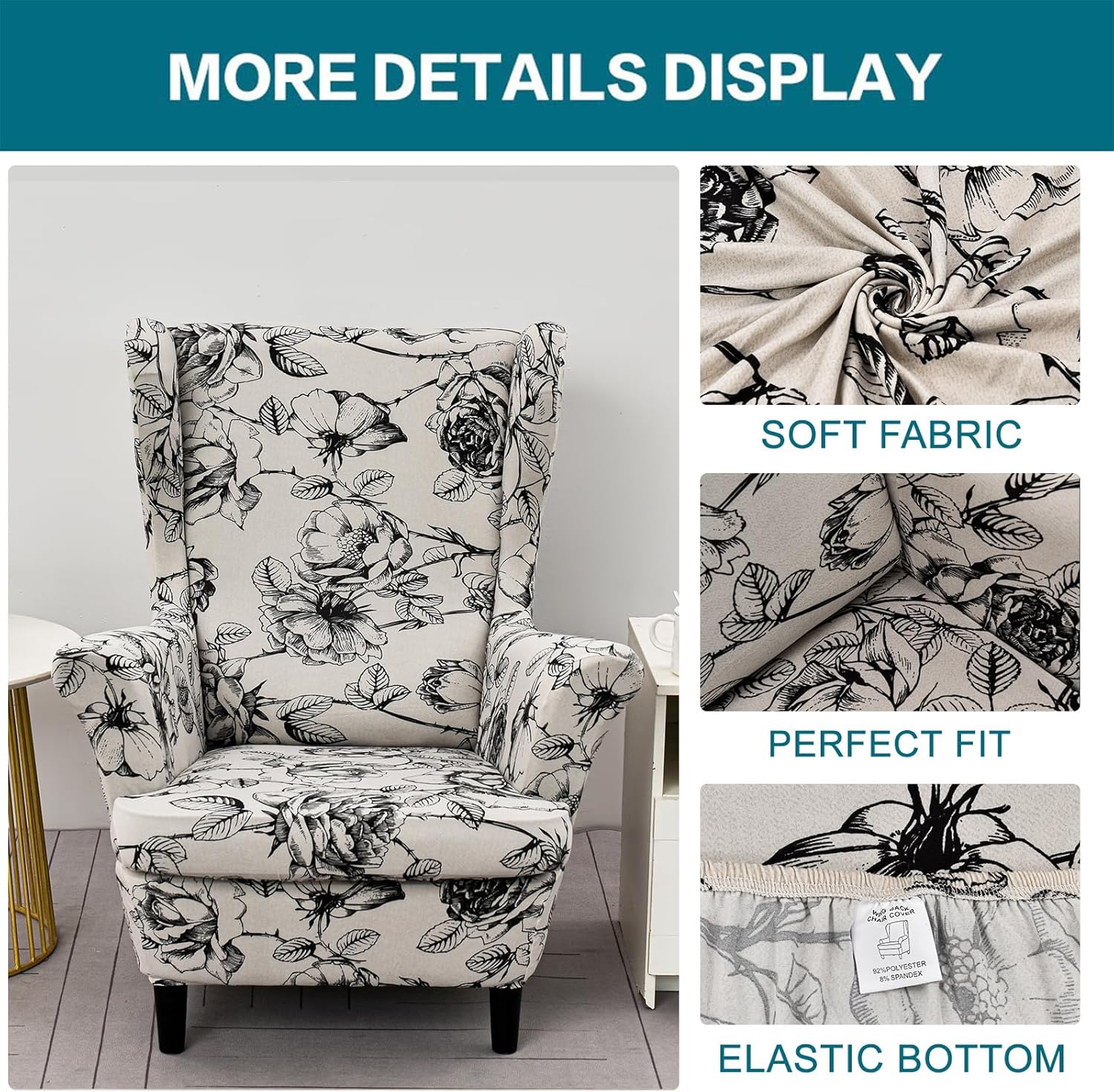 Wingback Chair Cover Slipcovers