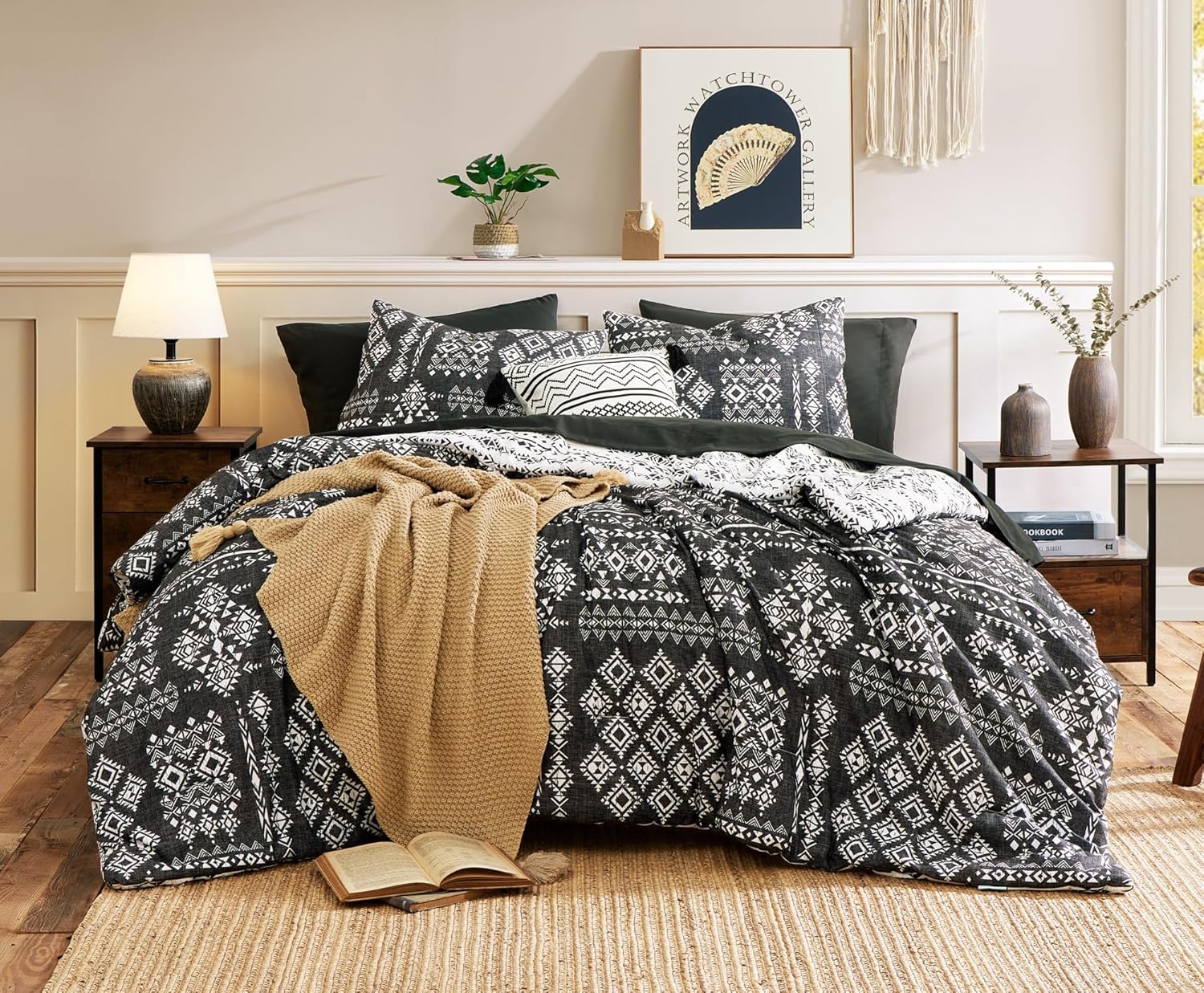 King Size Comforter Set- 7 Pieces