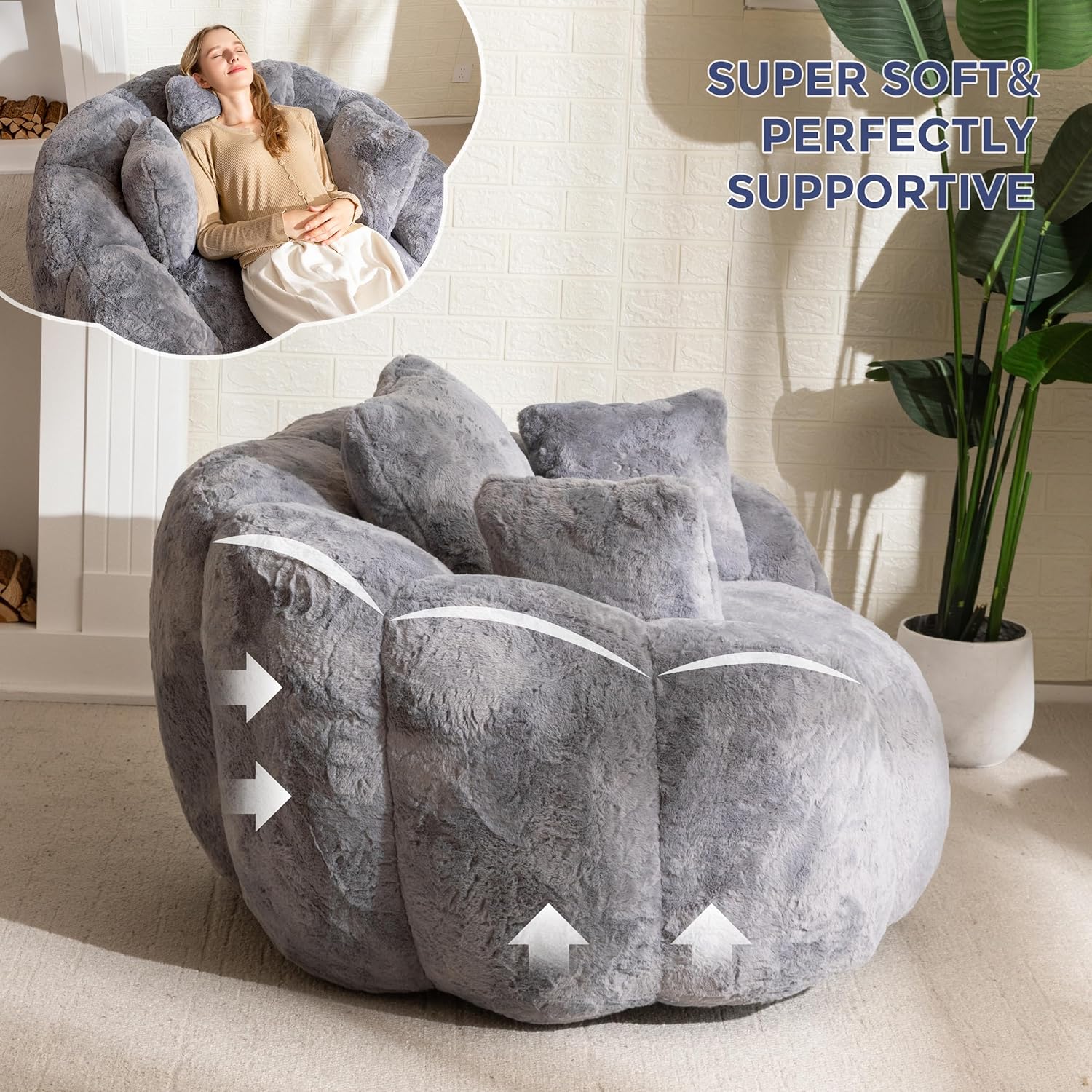 Bean Bag Chair for Adults,