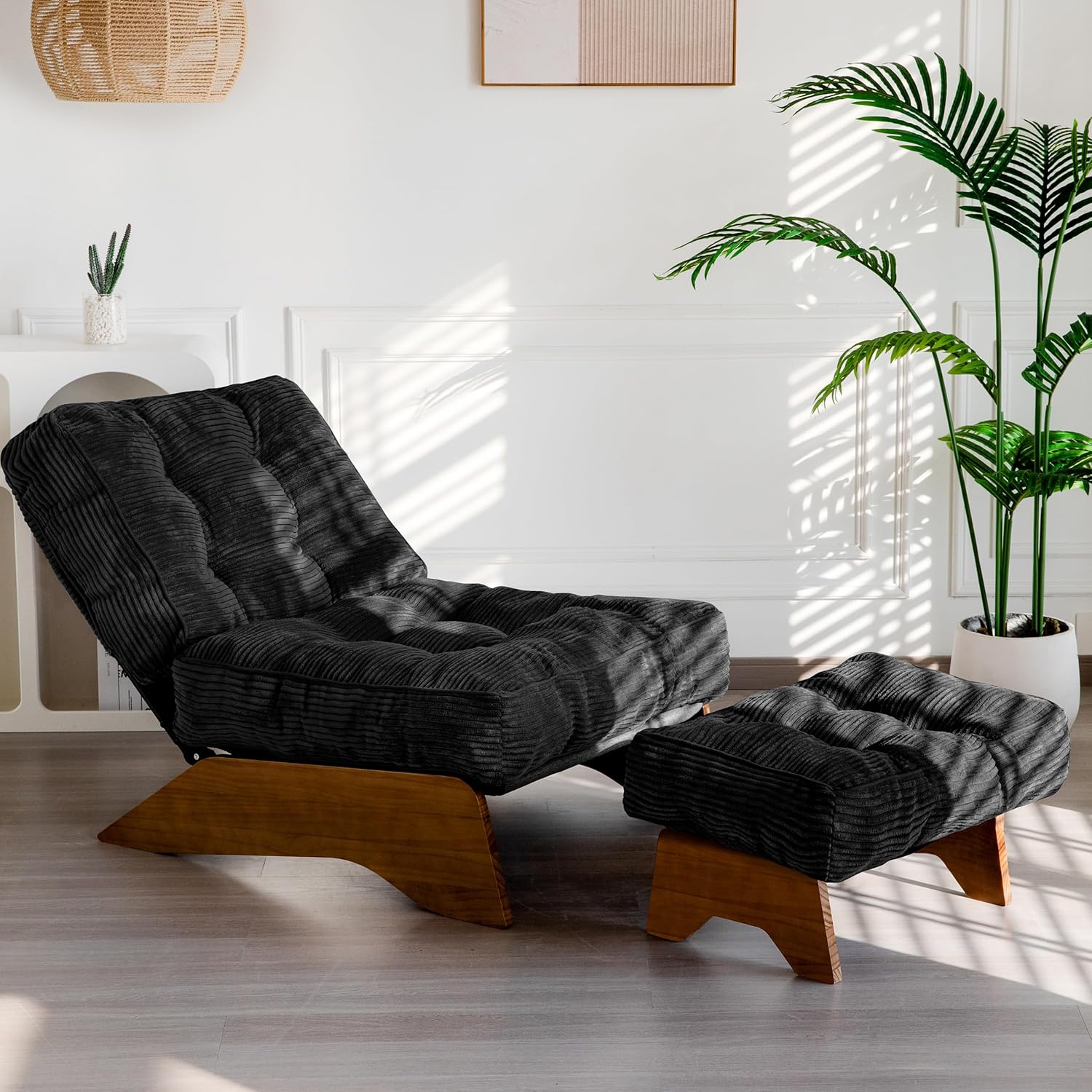 Adjustable Accent Chair with Ottoman