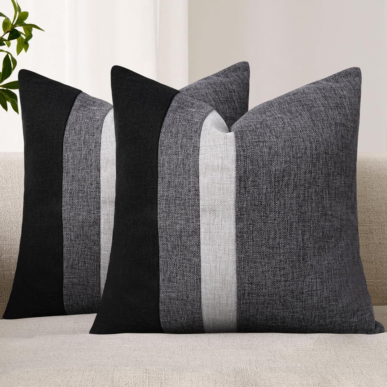 Set of 2 Linen Pillow Covers