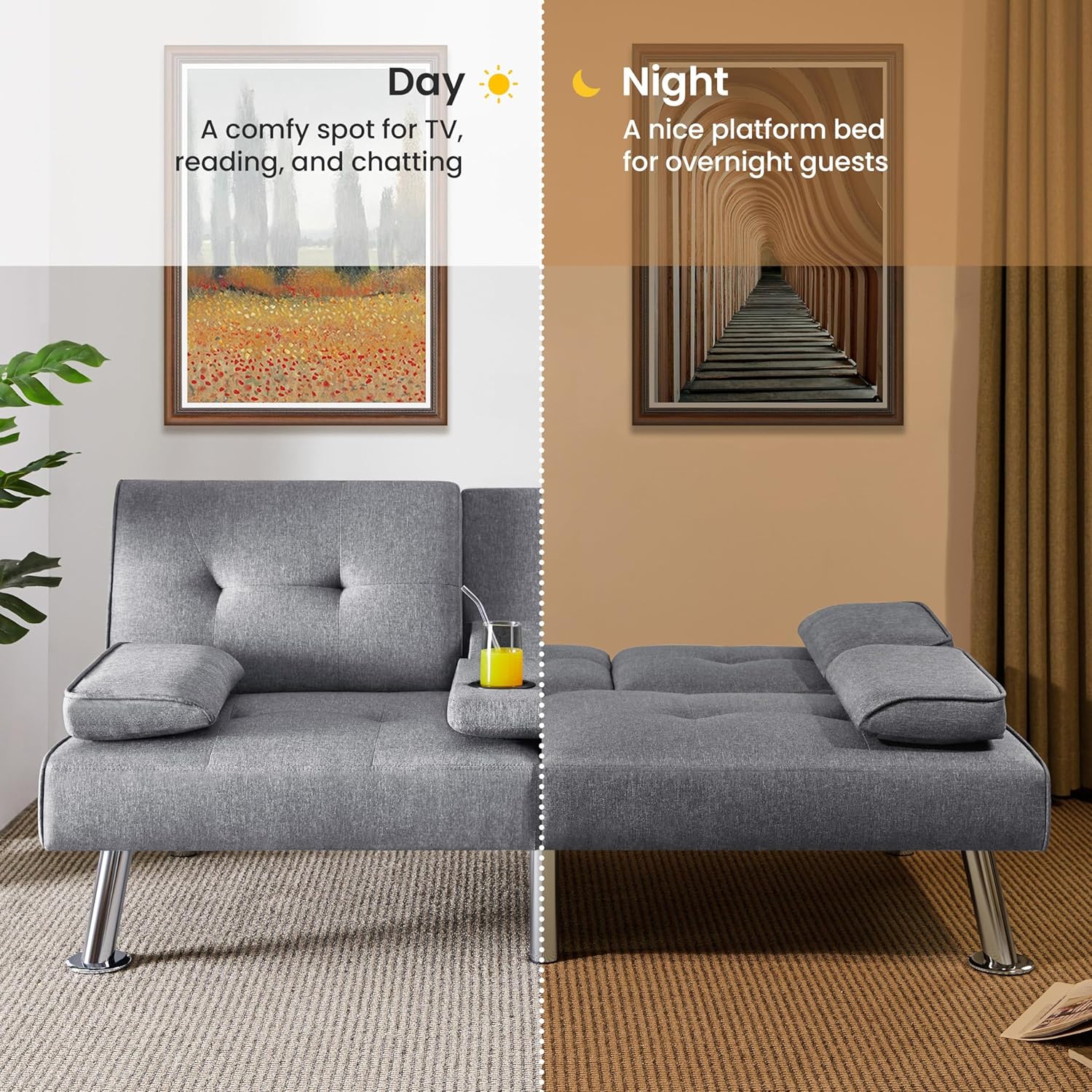 Convertible Sofa Bed Adjustable