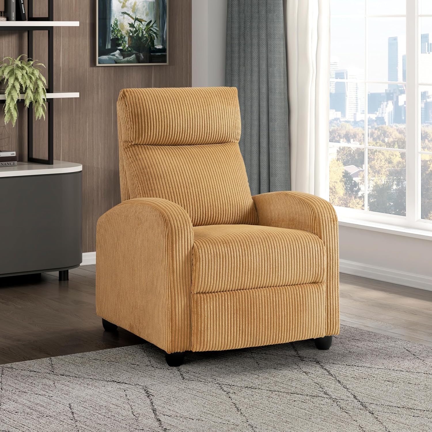 Recliner Chair Armchair Push Back Recliner