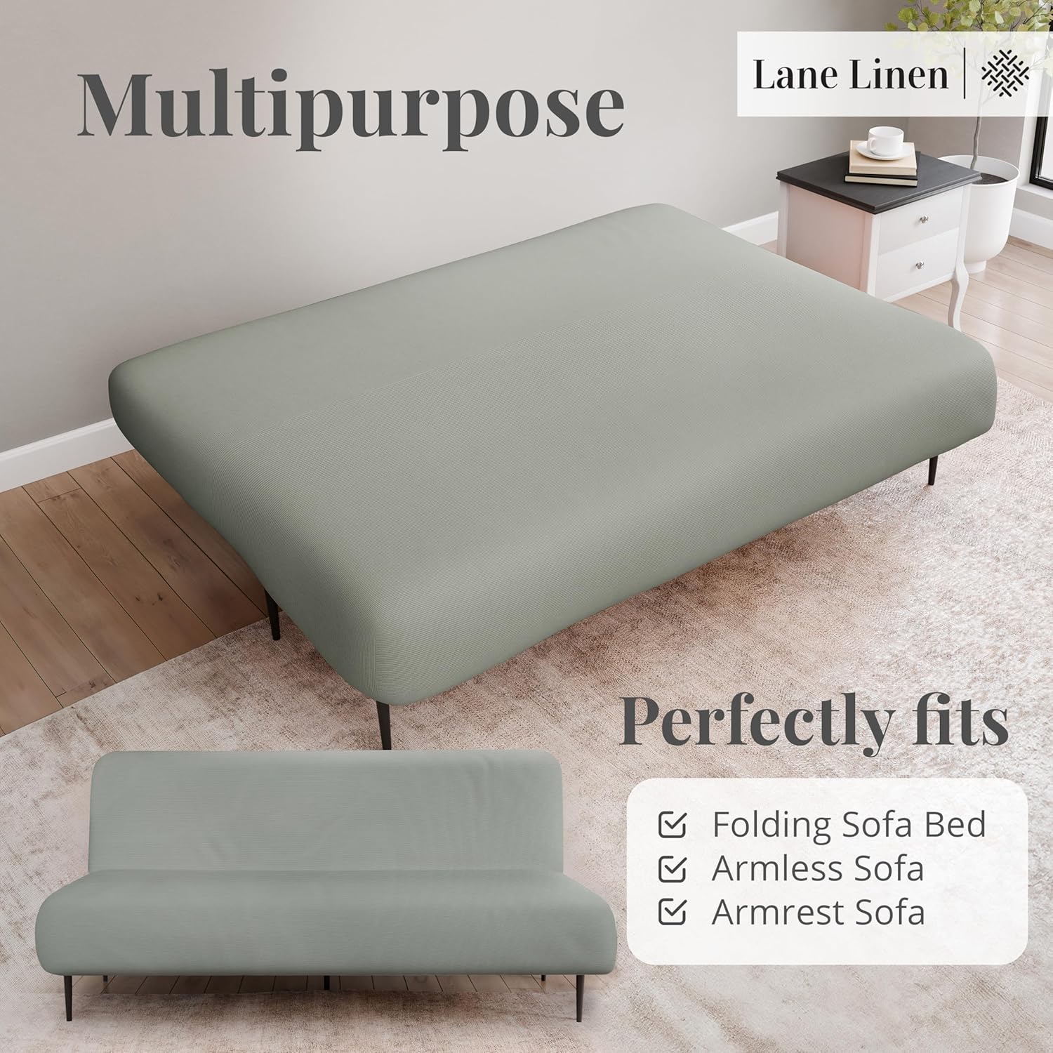 Armless Futon Cover