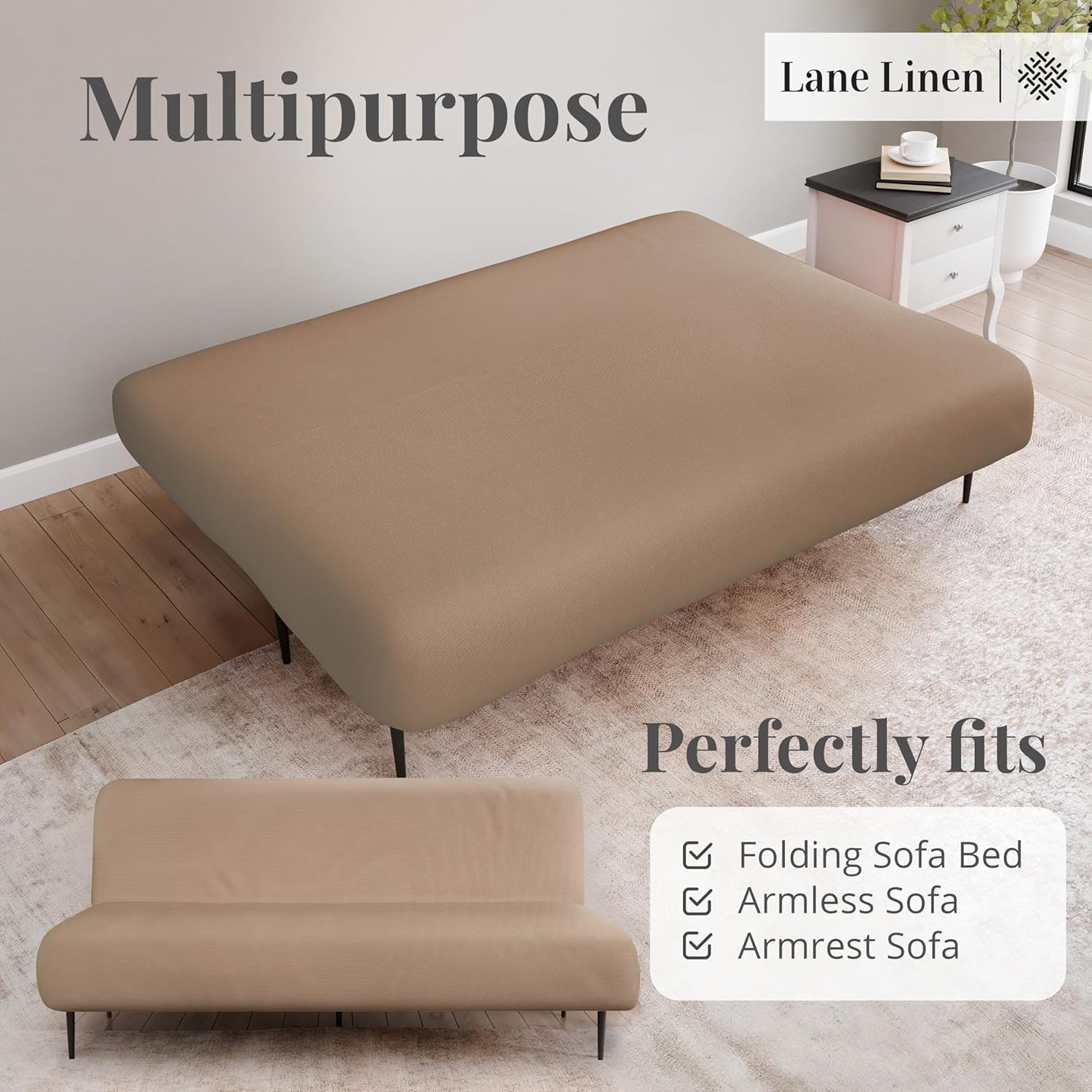 Armless Futon Cover