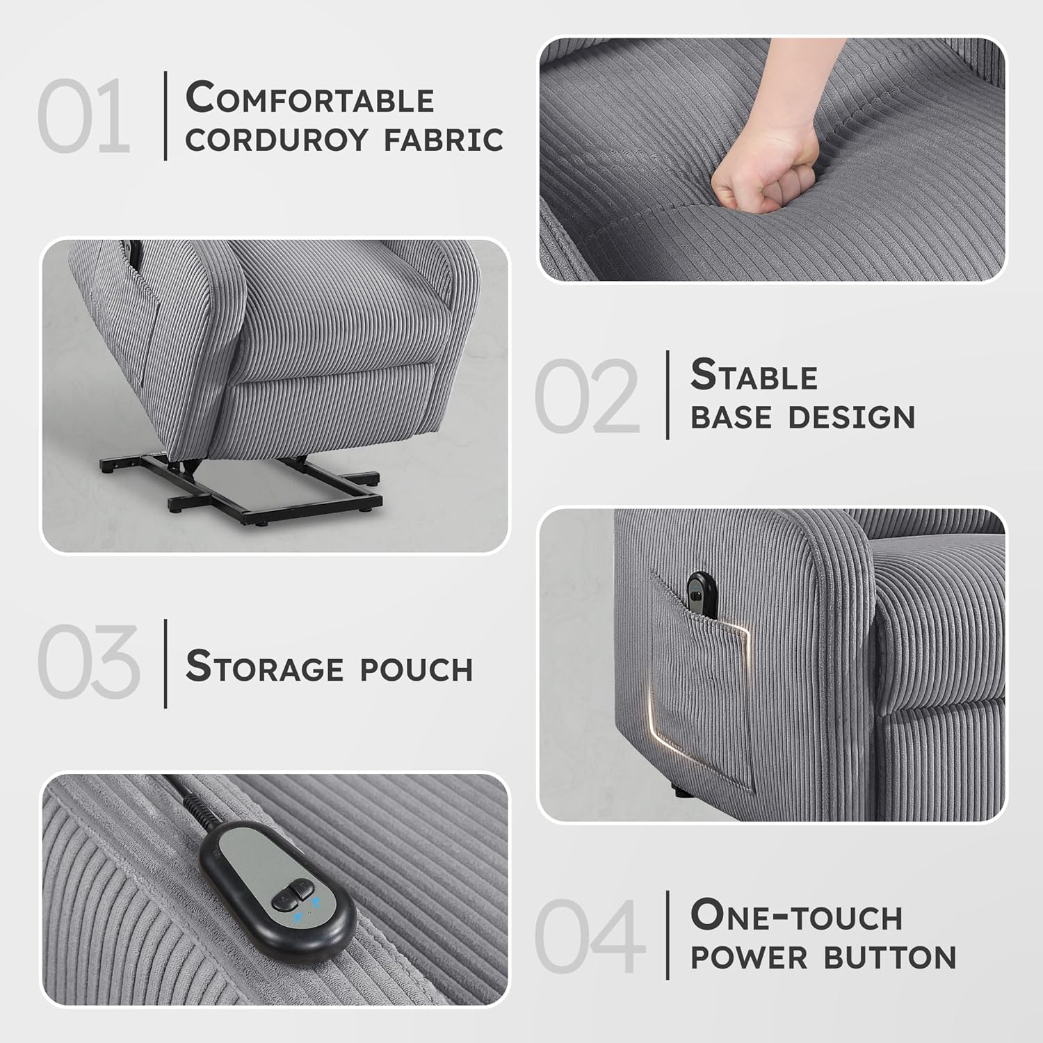 Recliner Chair Armchair Push Back Recliner