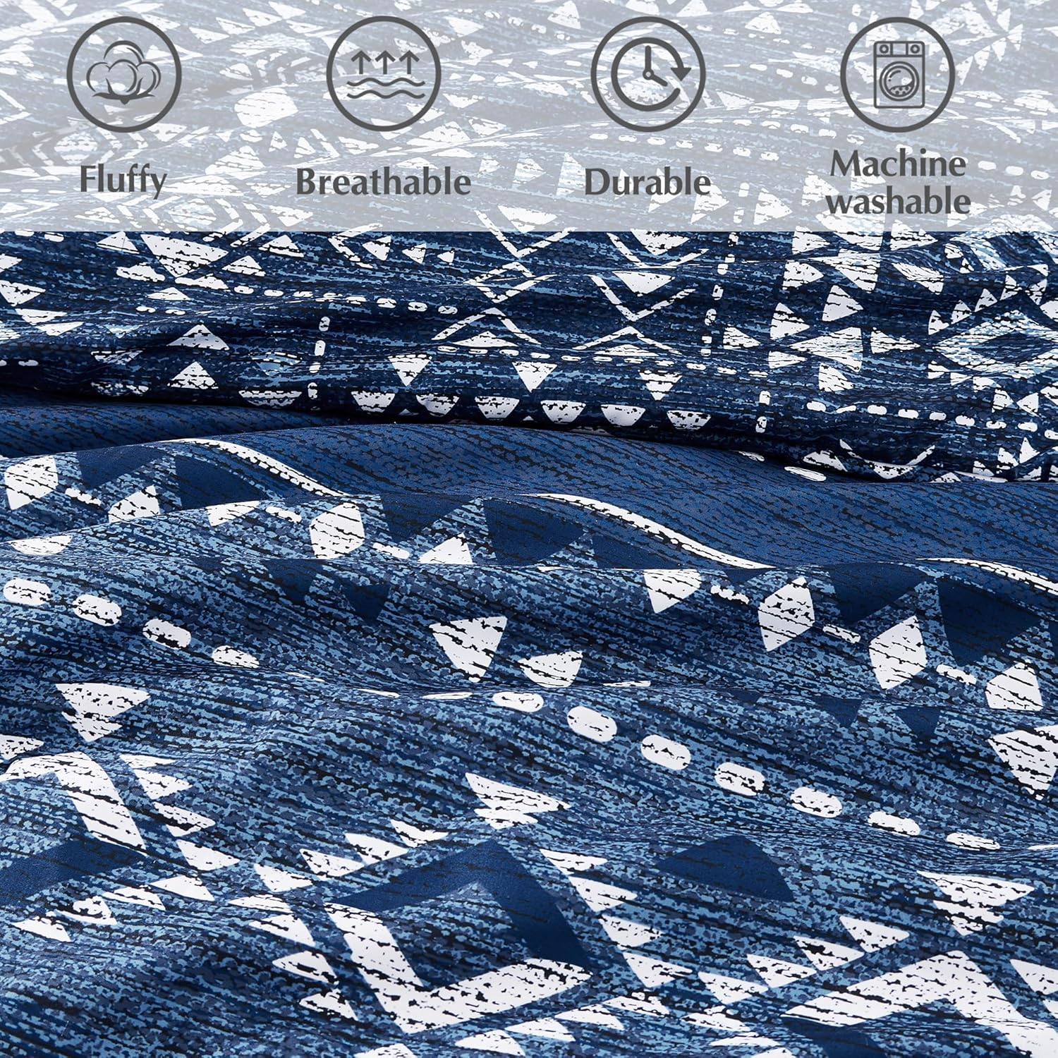 King Size Comforter Set- 7 Pieces