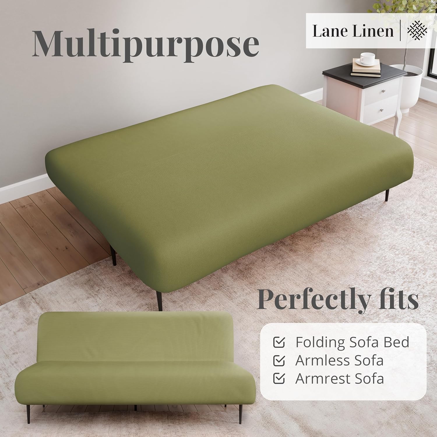 Armless Futon Cover