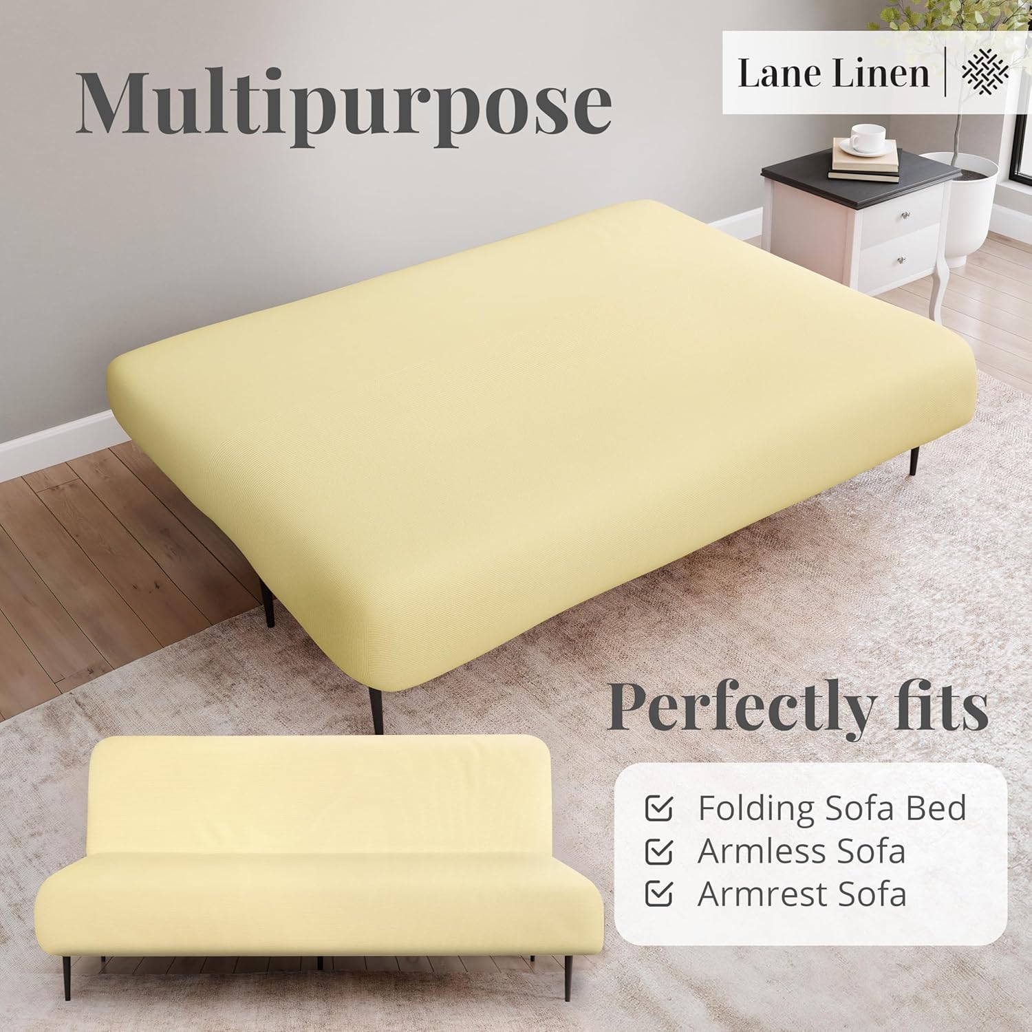Armless Futon Cover