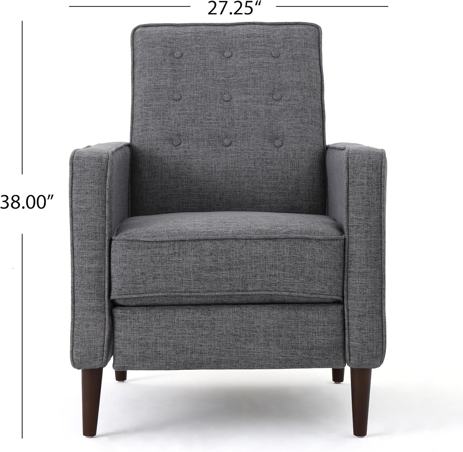 Modern Fabric Recliners, 2-Pcs Set