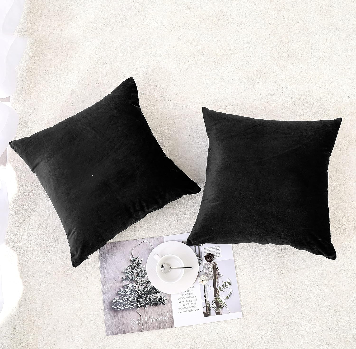 Decorative Throw Pillow Covers Pack of 2,