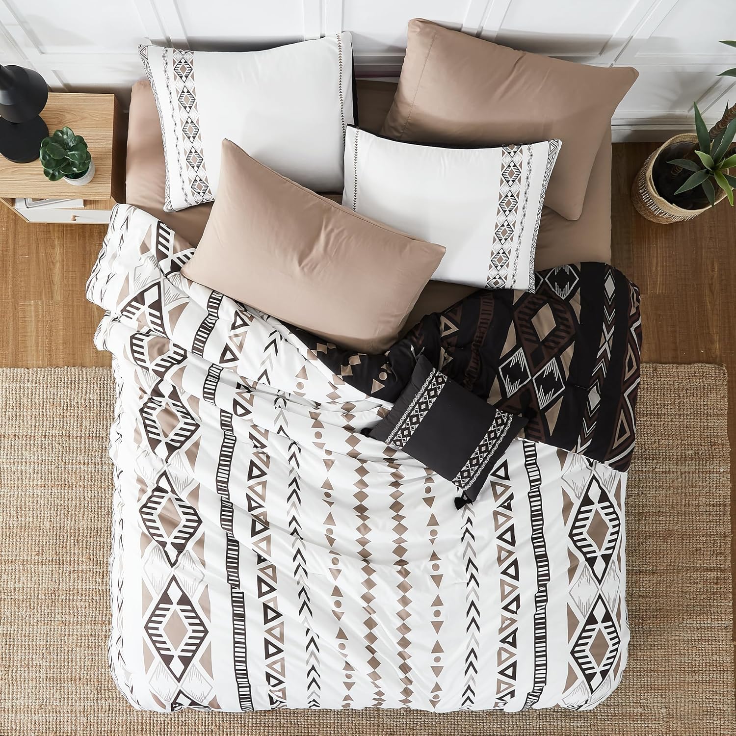 King Size Comforter Set- 7 Pieces