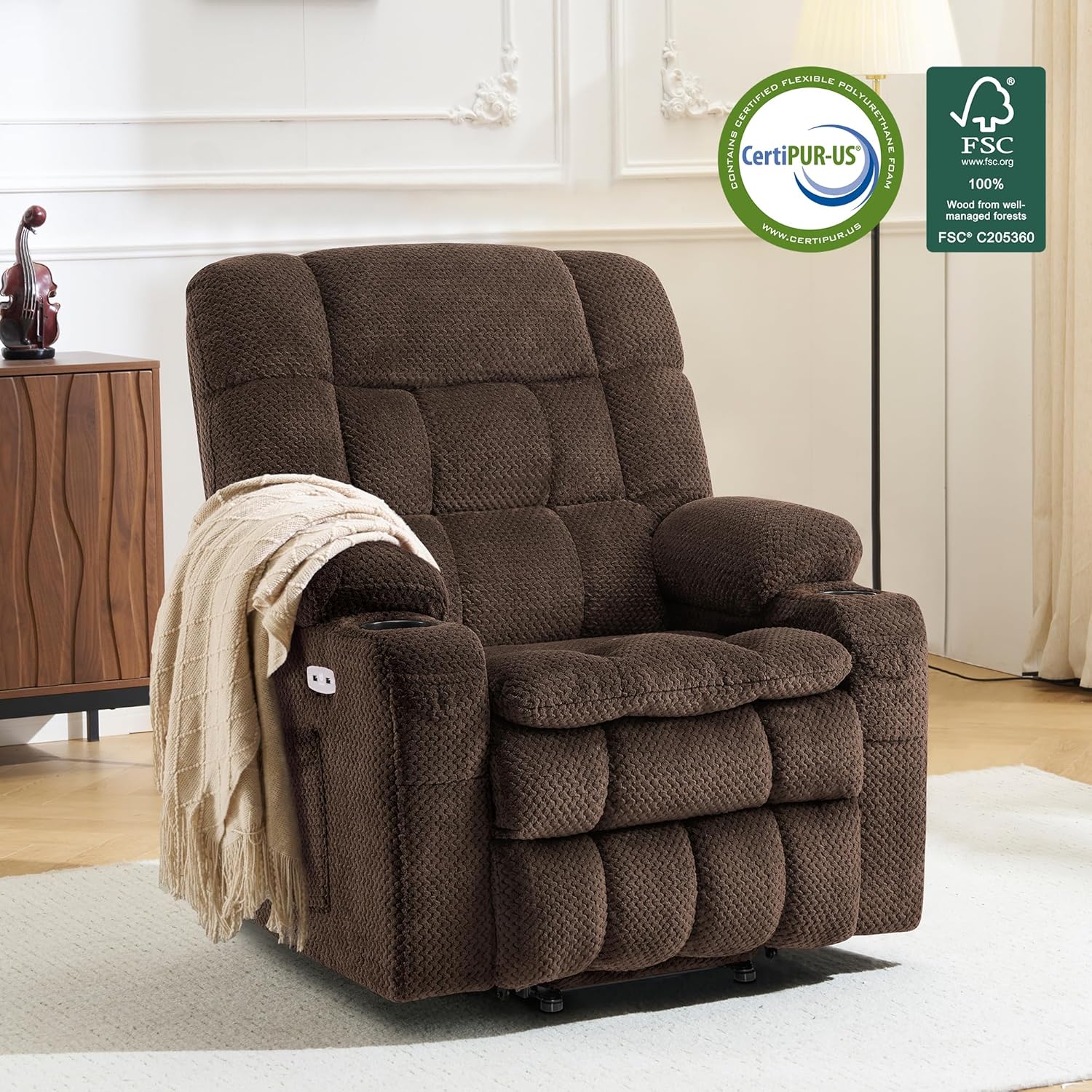 Dual Motor Large Power Lift Recliner Chair