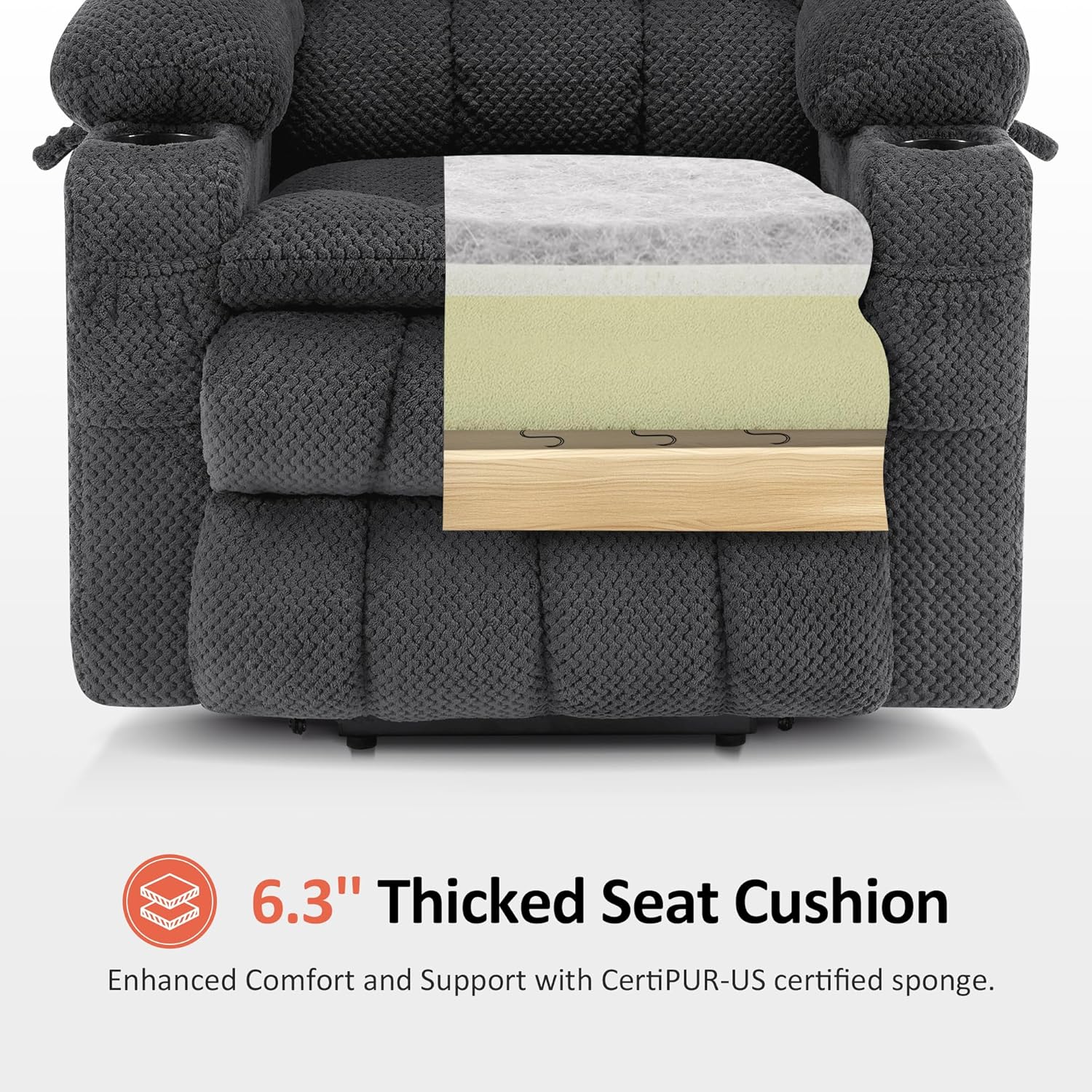 Dual Motor Large Power Lift Recliner Chair