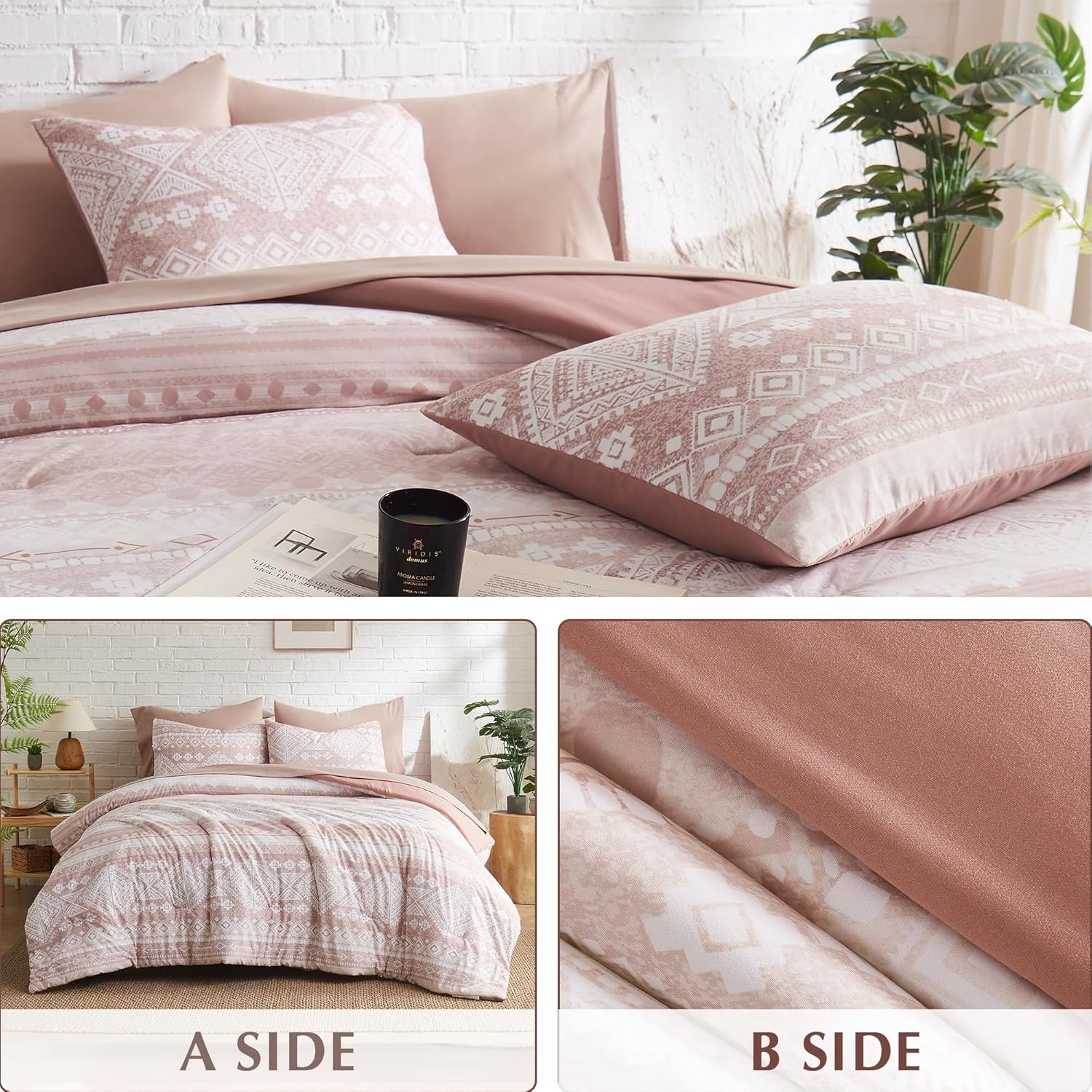 King Size Comforter Set- 7 Pieces