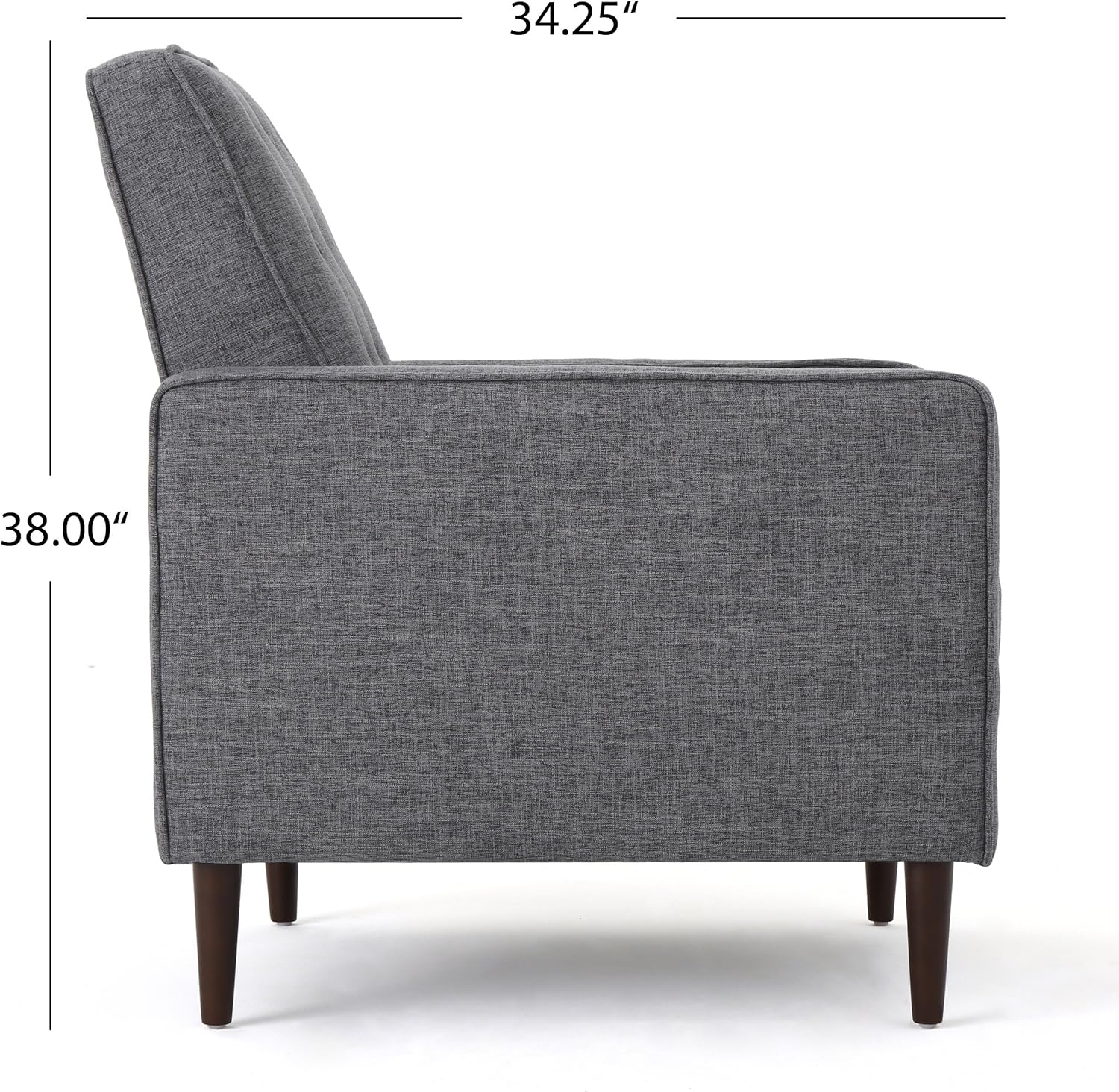 Modern Fabric Recliners, 2-Pcs Set