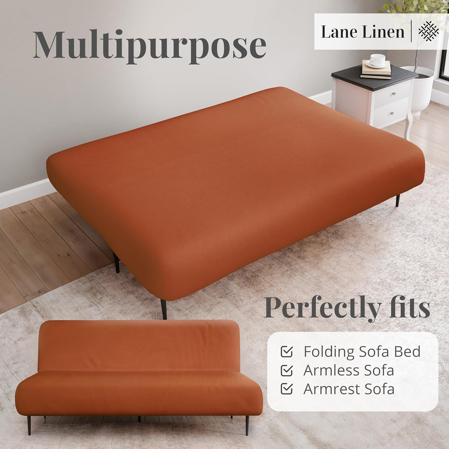 Armless Futon Cover
