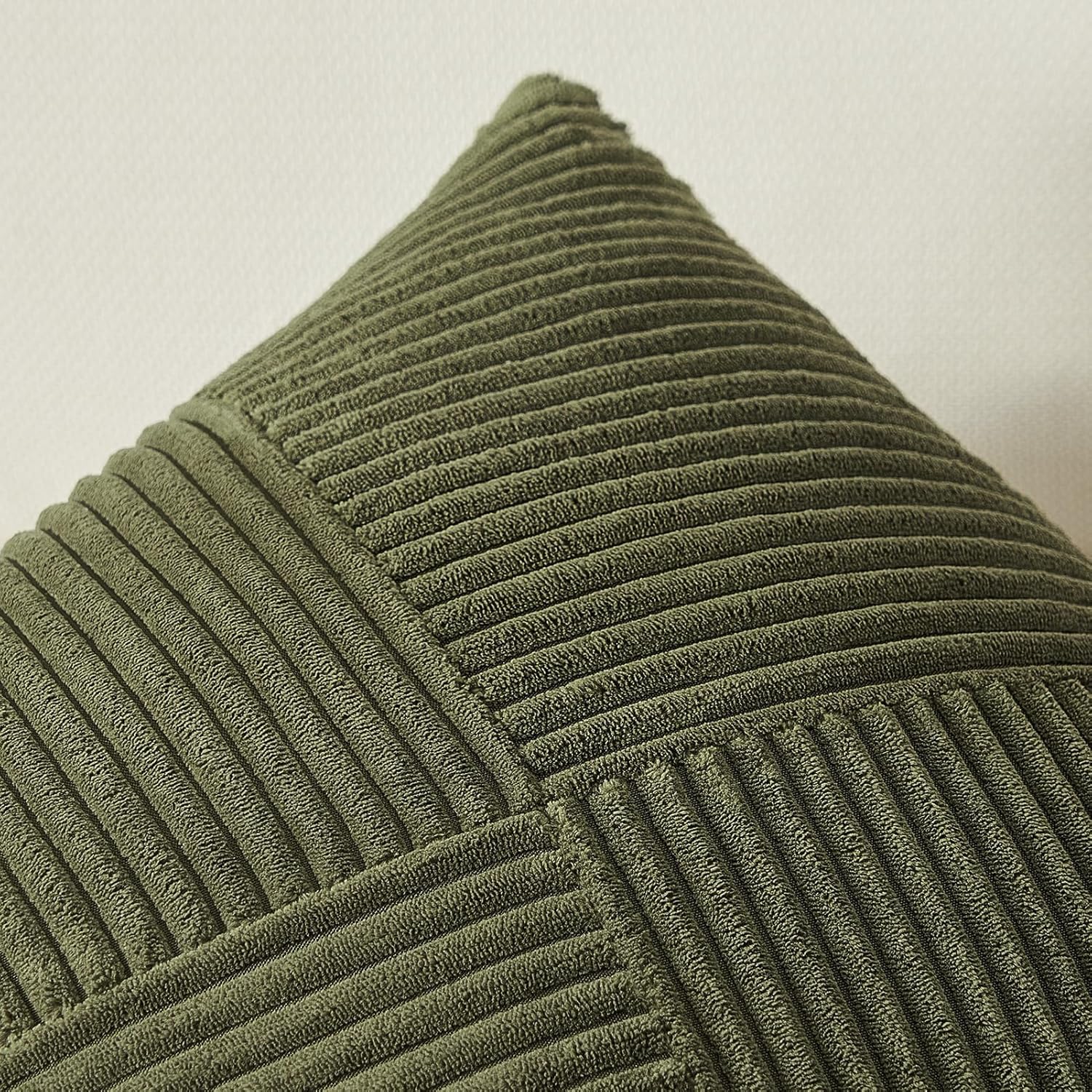 Olive Green Decorative Throw Pillow