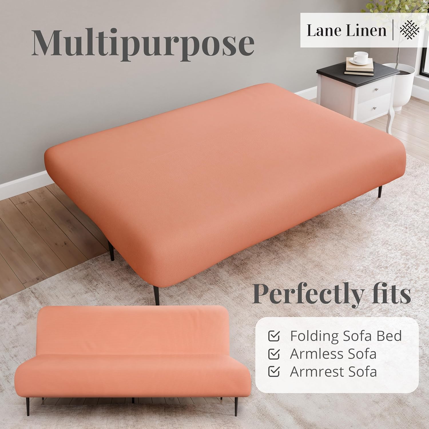 Armless Futon Cover