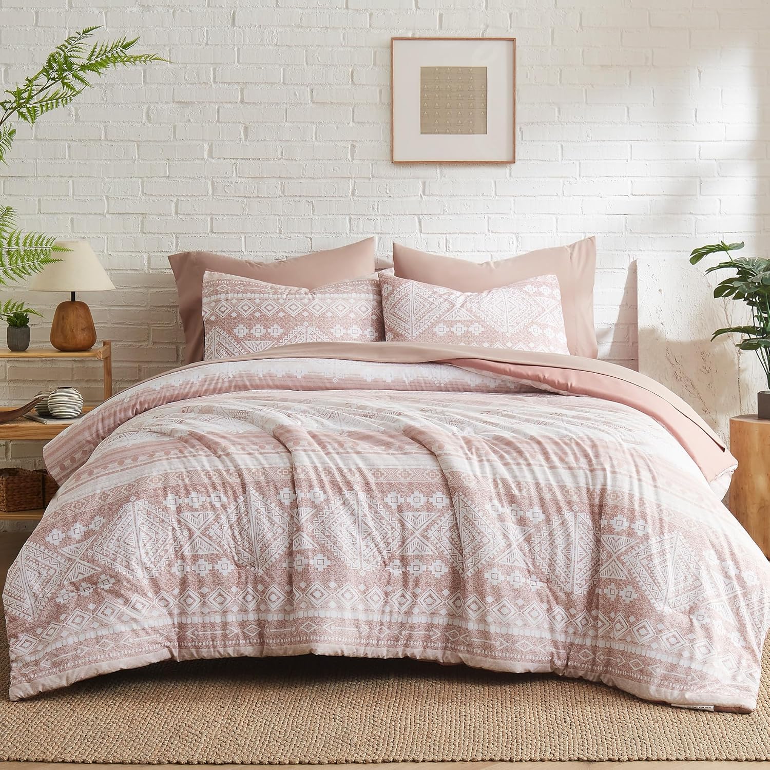 King Size Comforter Set- 7 Pieces