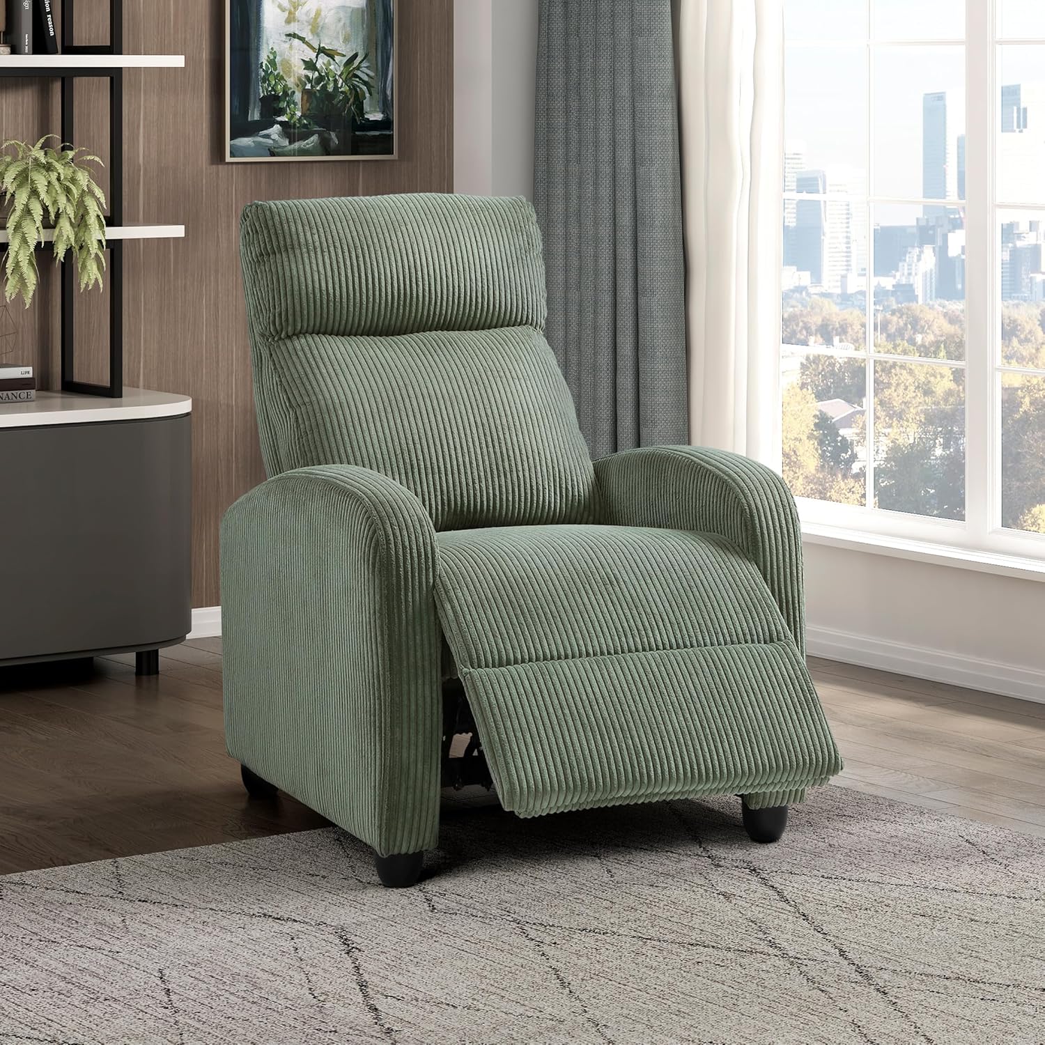 Recliner Chair Armchair Push Back Recliner