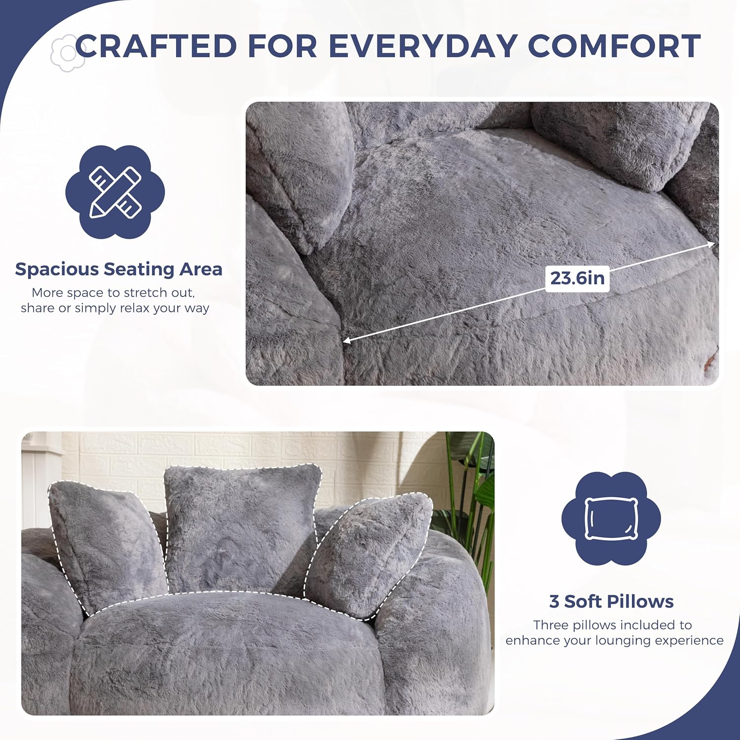 Bean Bag Chair for Adults,