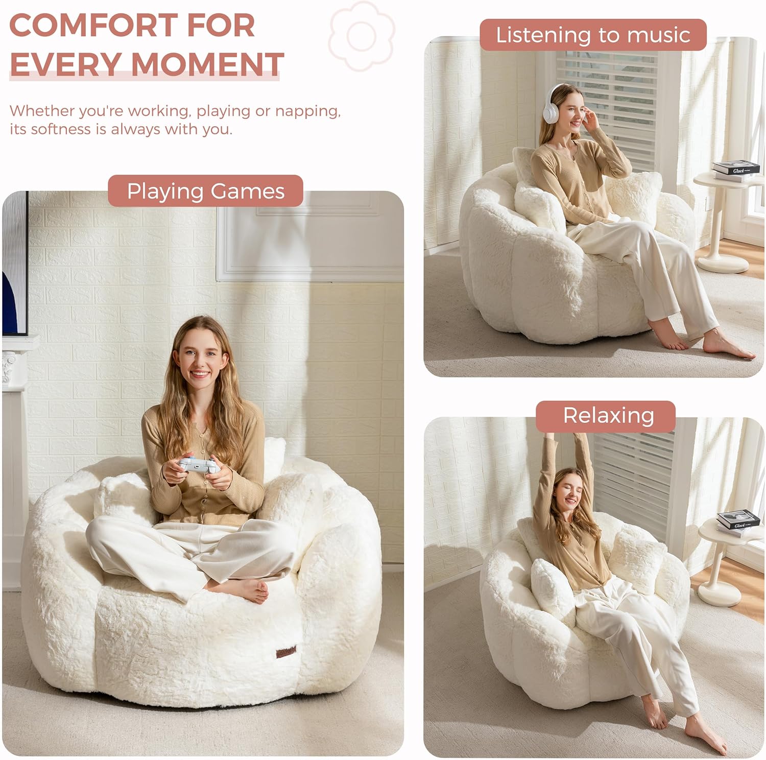 Bean Bag Chair for Adults,