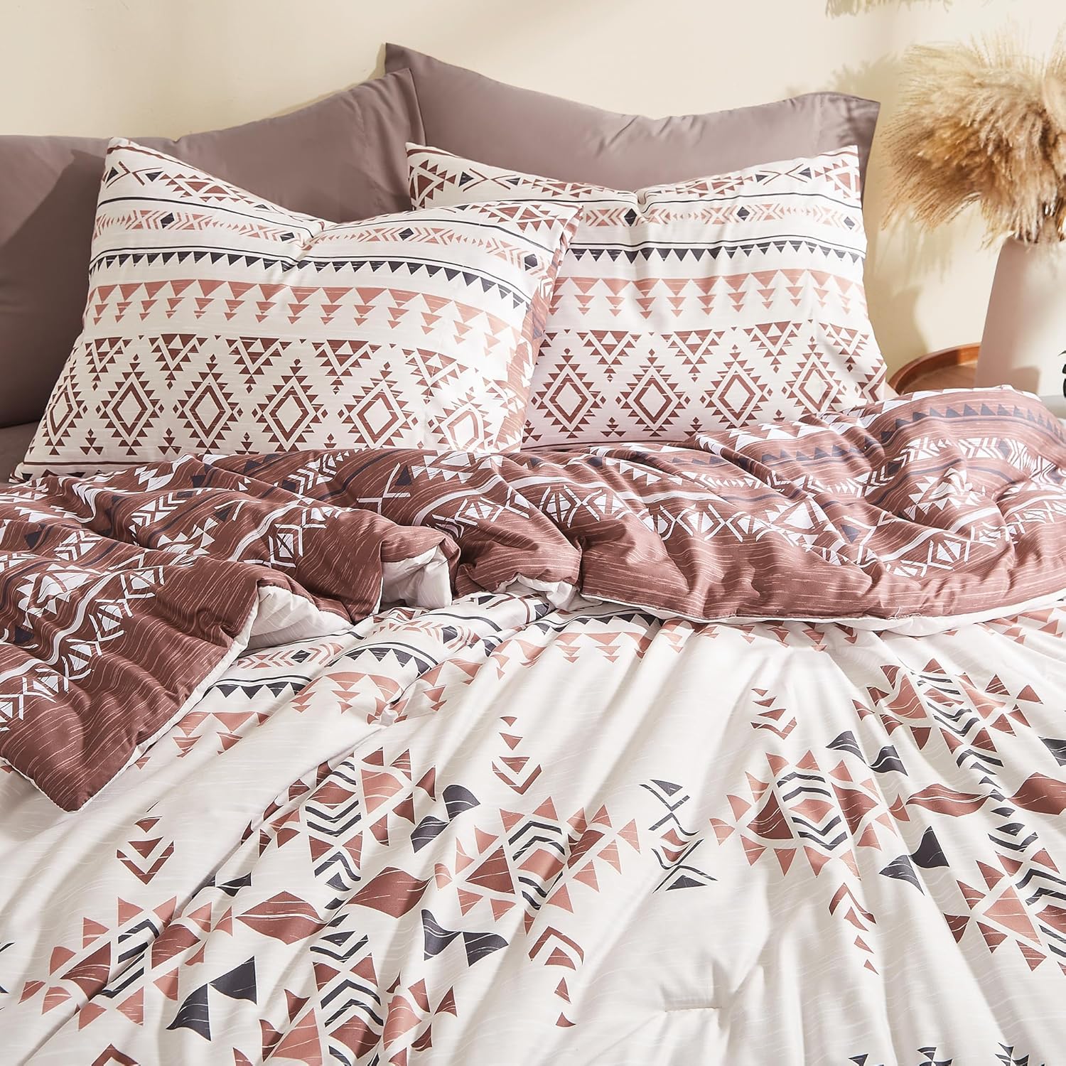 King Size Comforter Set- 7 Pieces