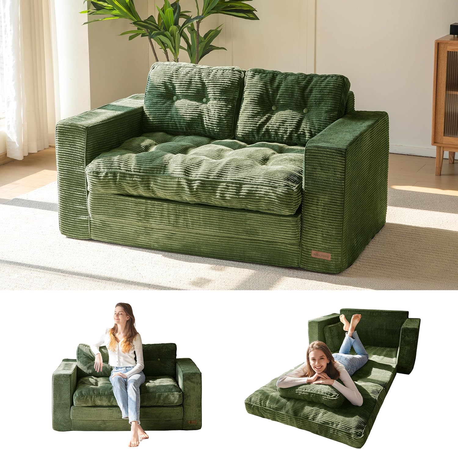Convertible Sofa Bed, Pull Out Loveseat