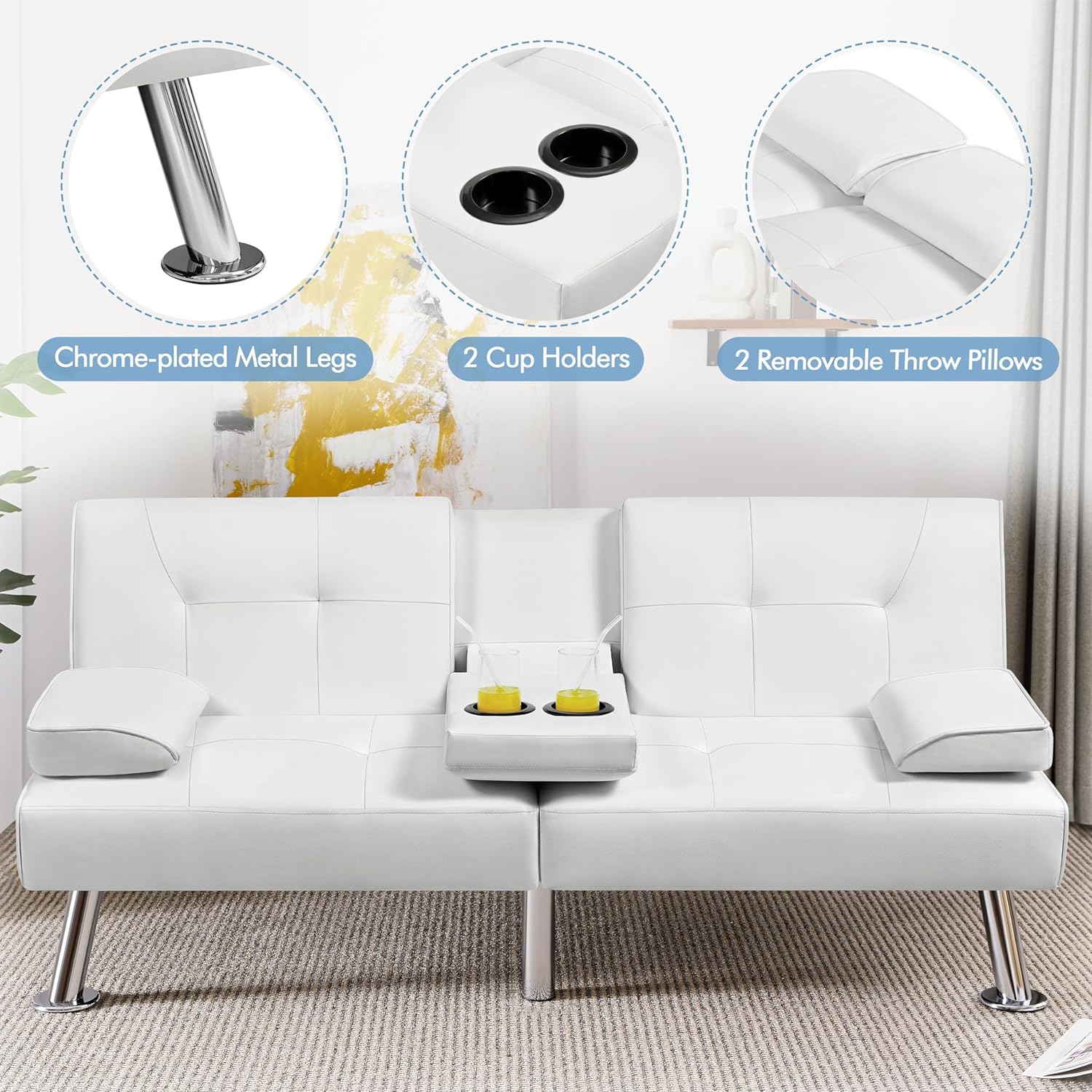 Convertible Sofa Bed Adjustable