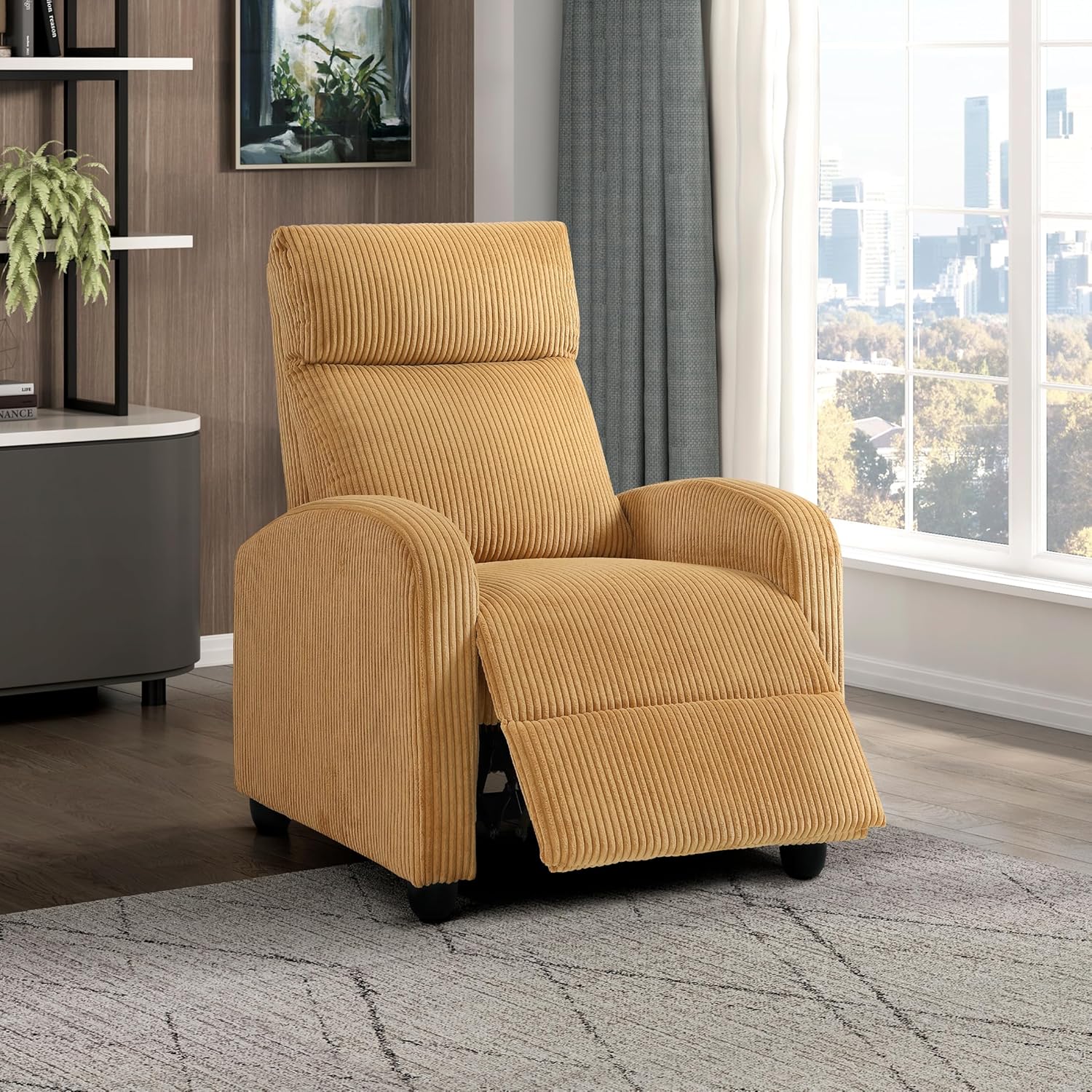 Recliner Chair Armchair Push Back Recliner