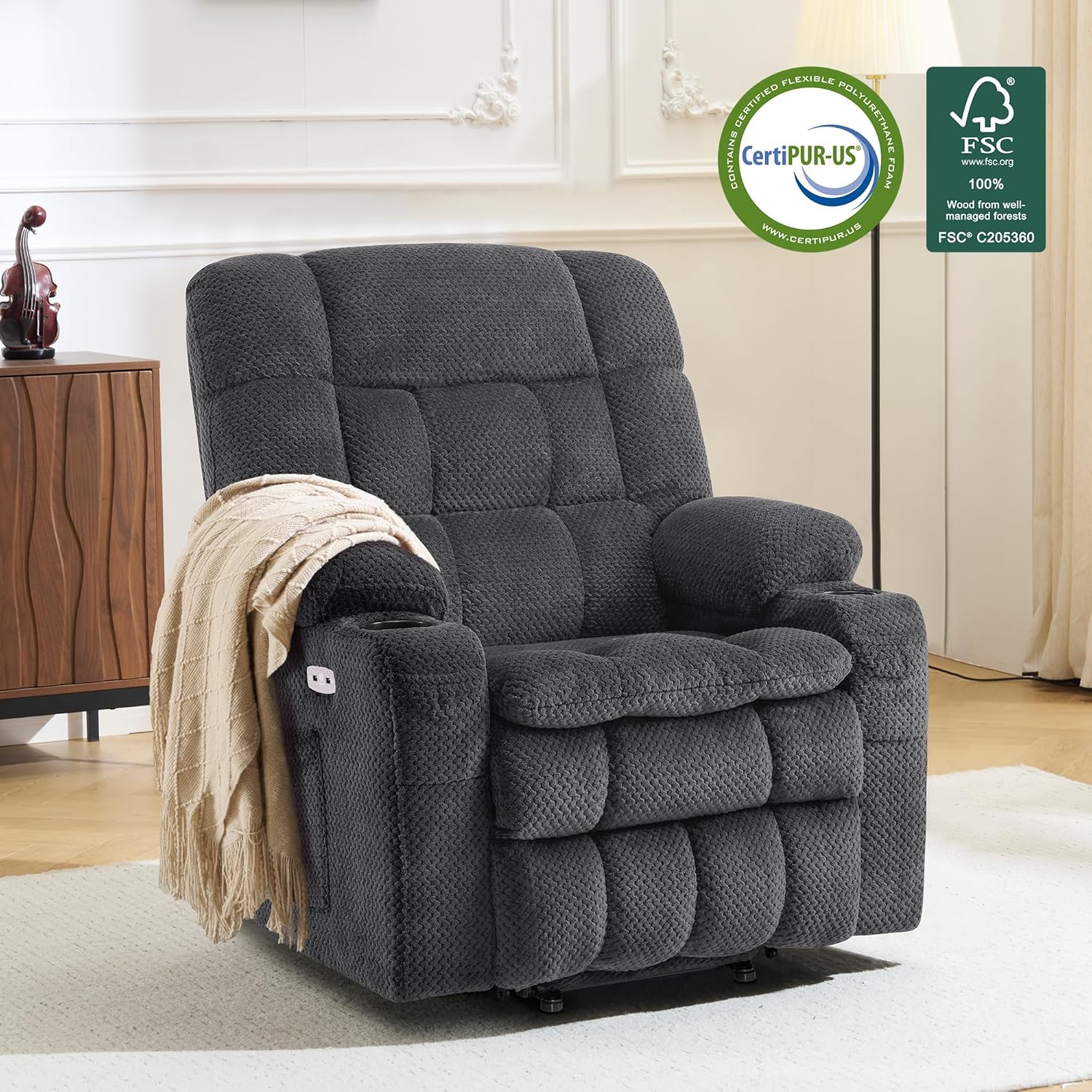 Dual Motor Large Power Lift Recliner Chair