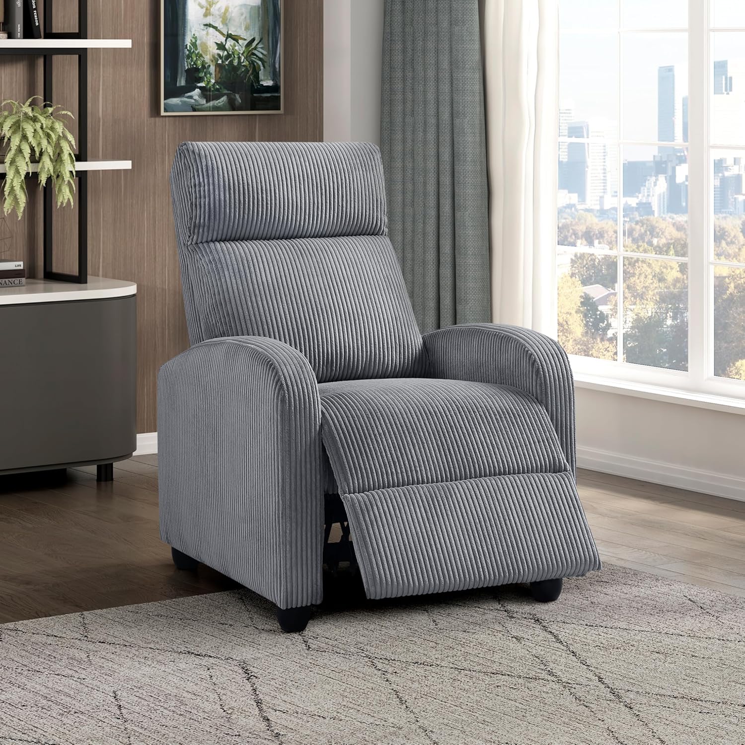 Recliner Chair Armchair Push Back Recliner