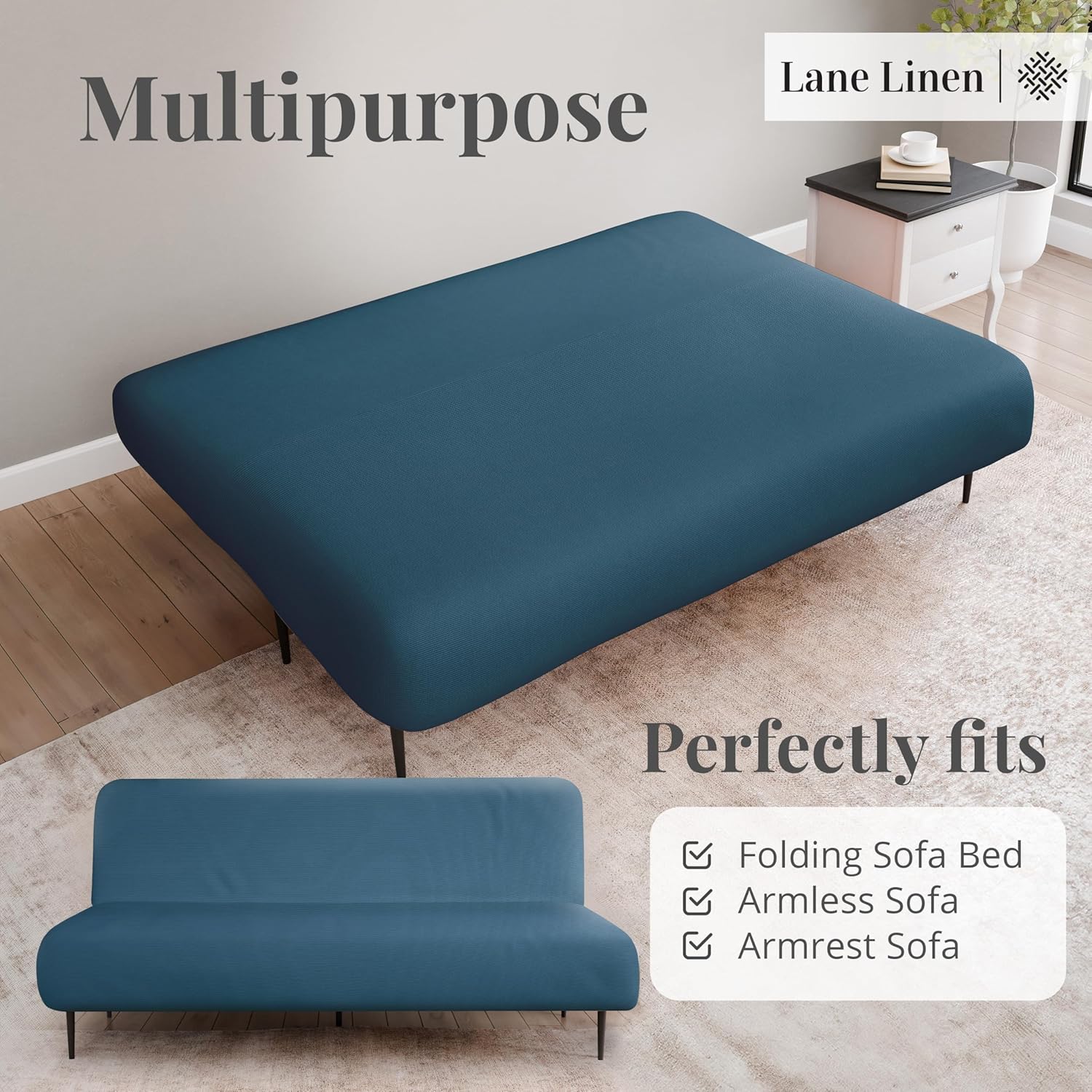 Armless Futon Cover