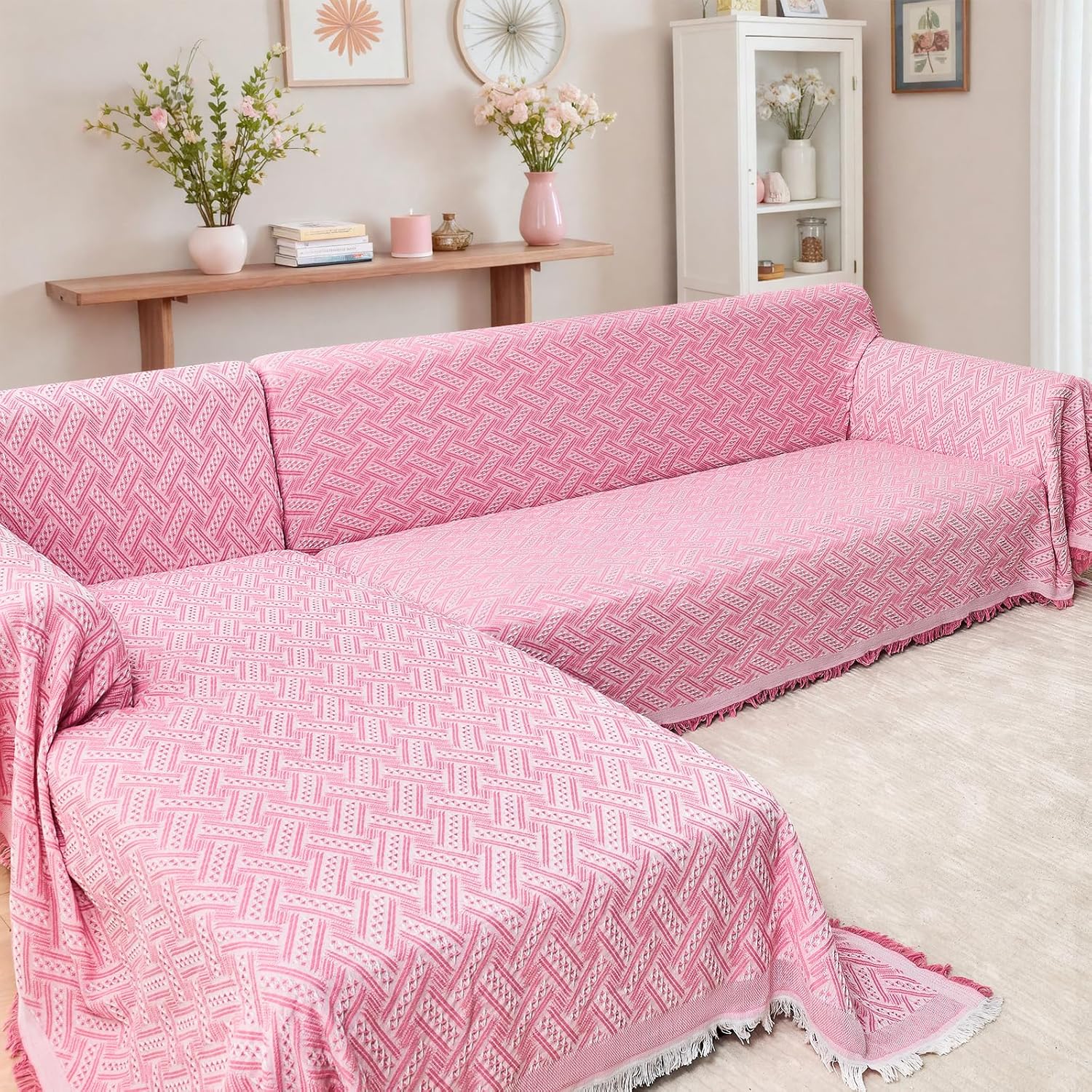 Couch Covers 2 Pieces L Shaped Sofa Cover