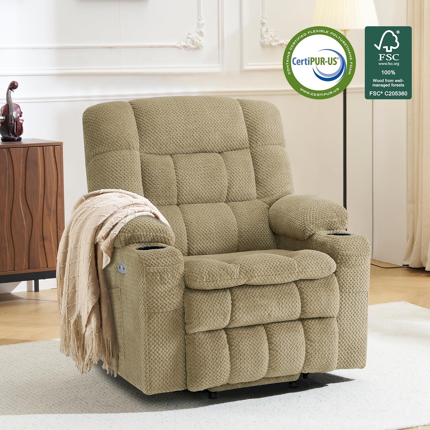 Dual Motor Large Power Lift Recliner Chair