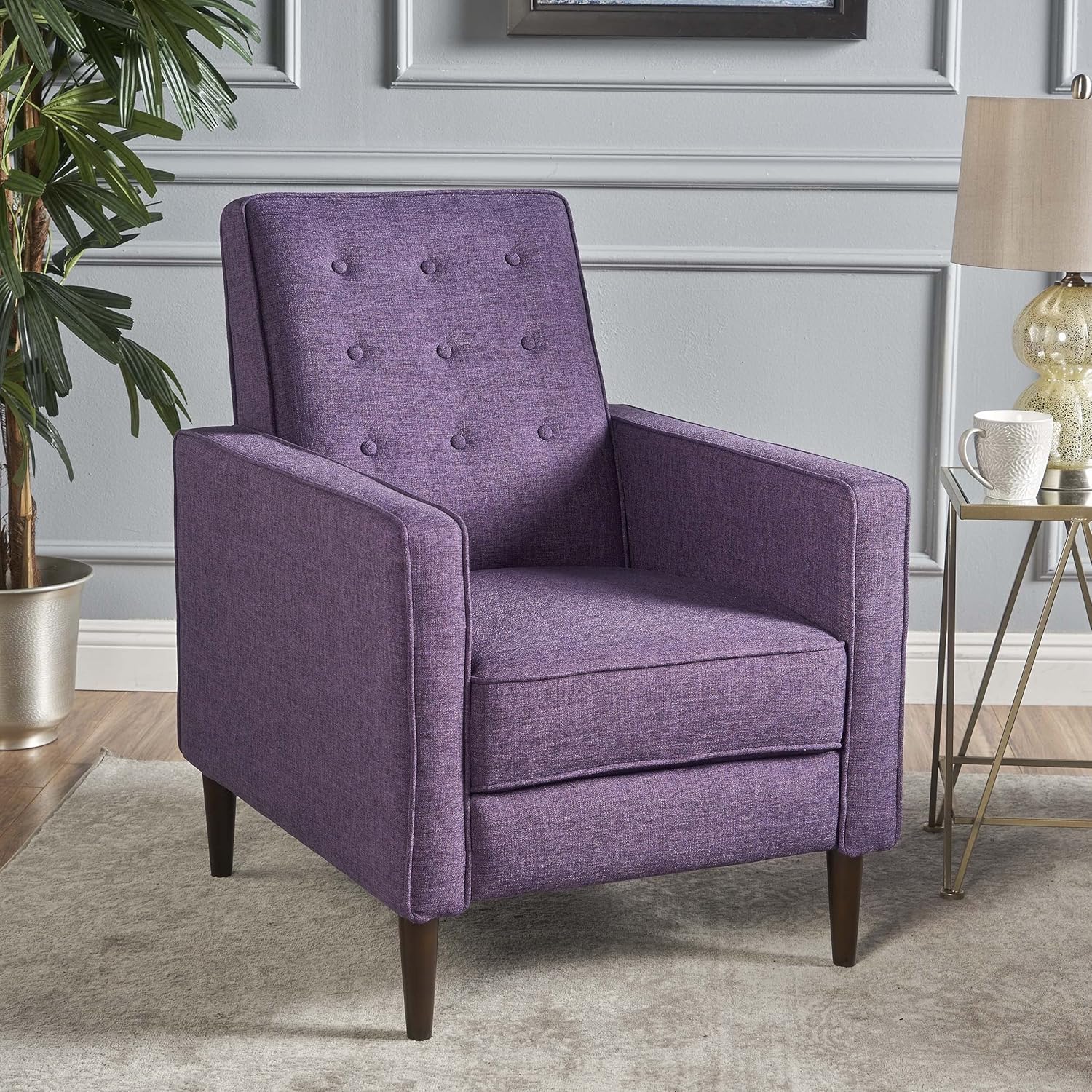 Modern Fabric Recliners, 2-Pcs Set