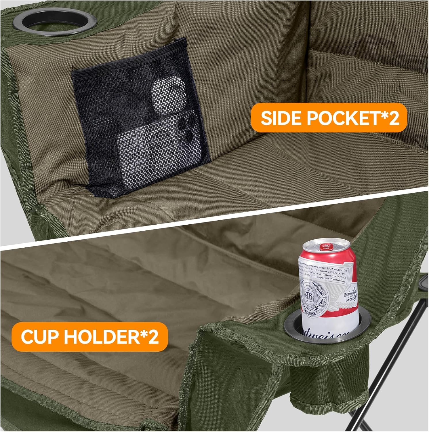 Loveseat Padded Camp Chair