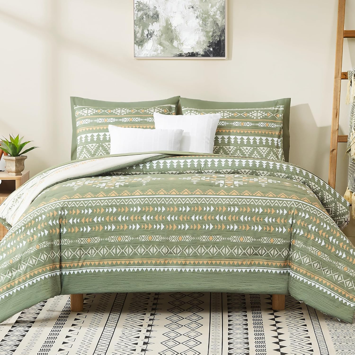 King Size Comforter Set- 7 Pieces