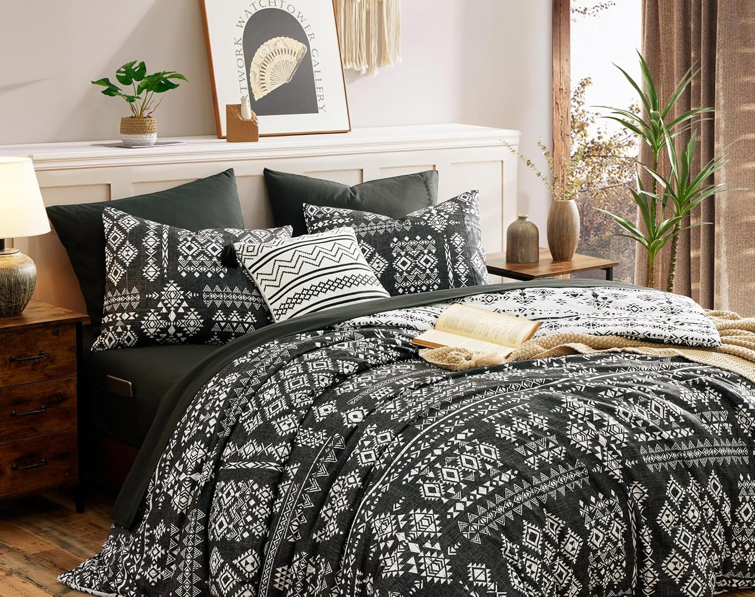 King Size Comforter Set- 7 Pieces