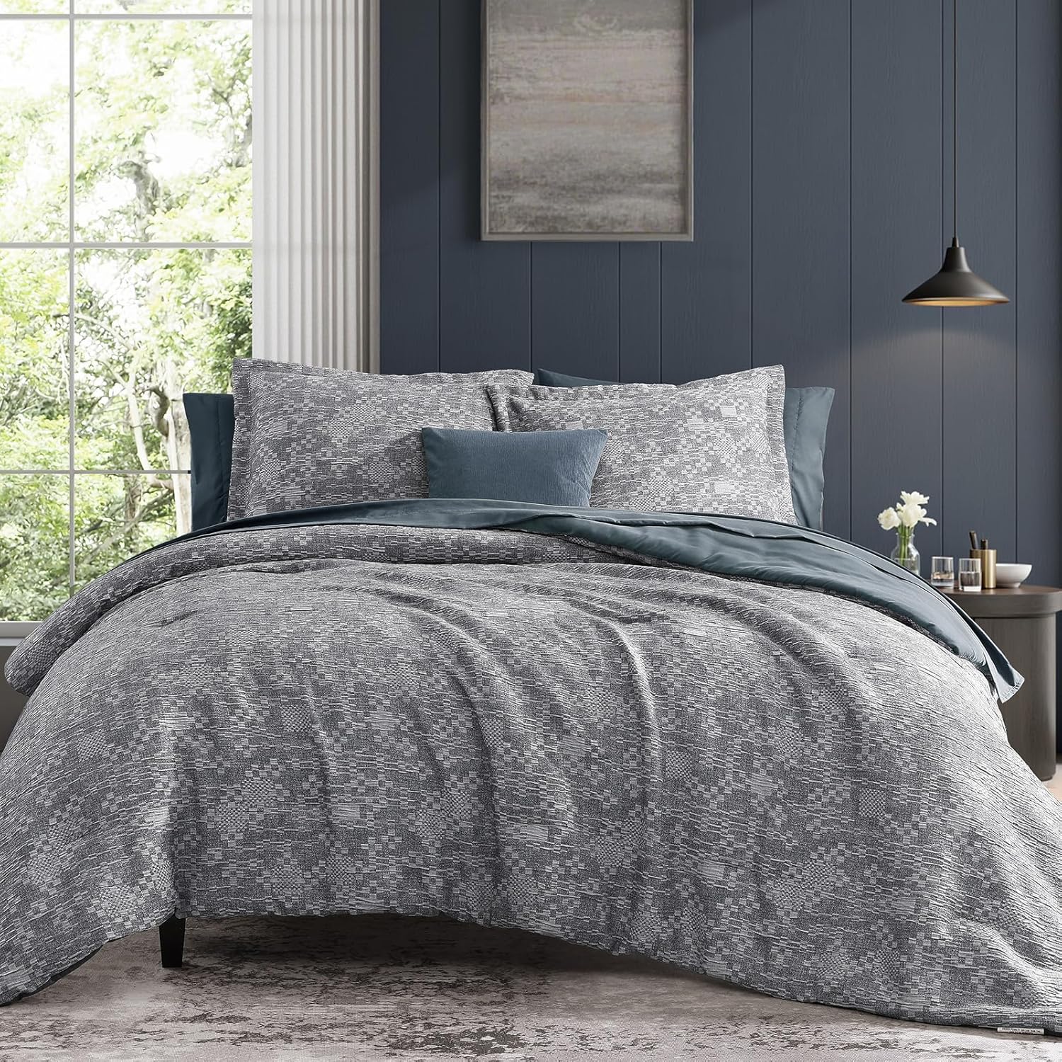 Charcoal Grey Queen Comforter Set