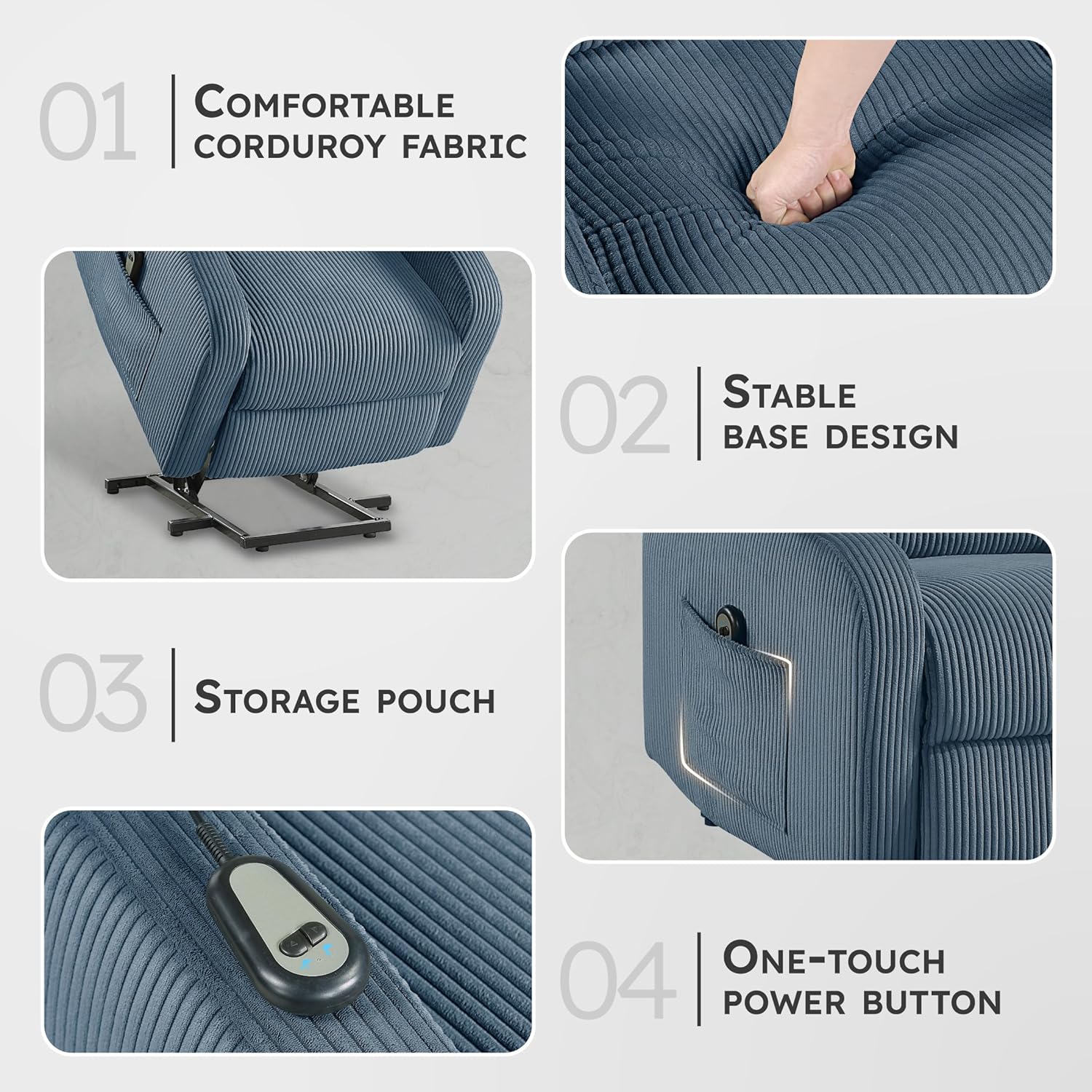 Recliner Chair Armchair Push Back Recliner