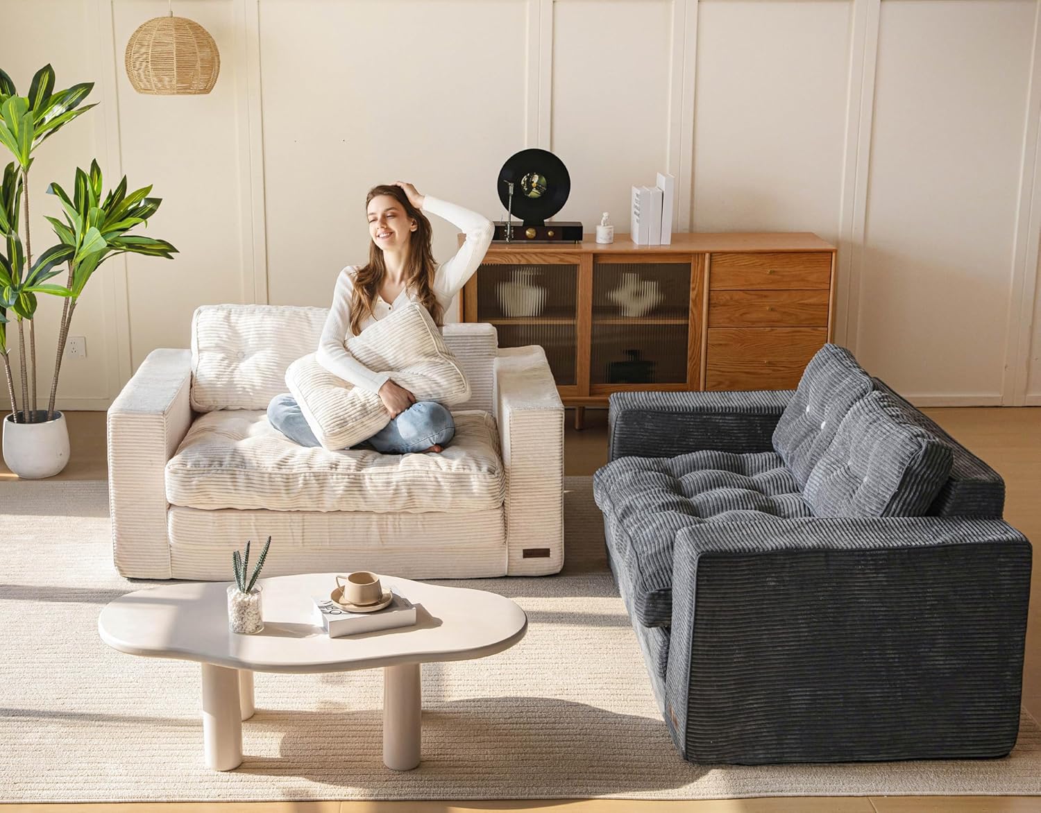 Convertible Sofa Bed, Pull Out Loveseat