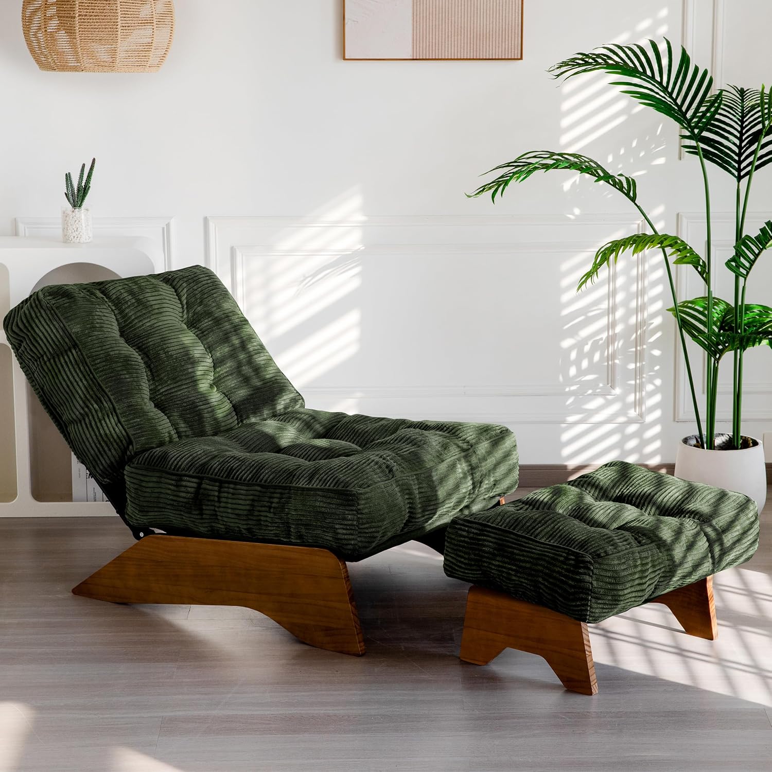 Adjustable Accent Chair with Ottoman