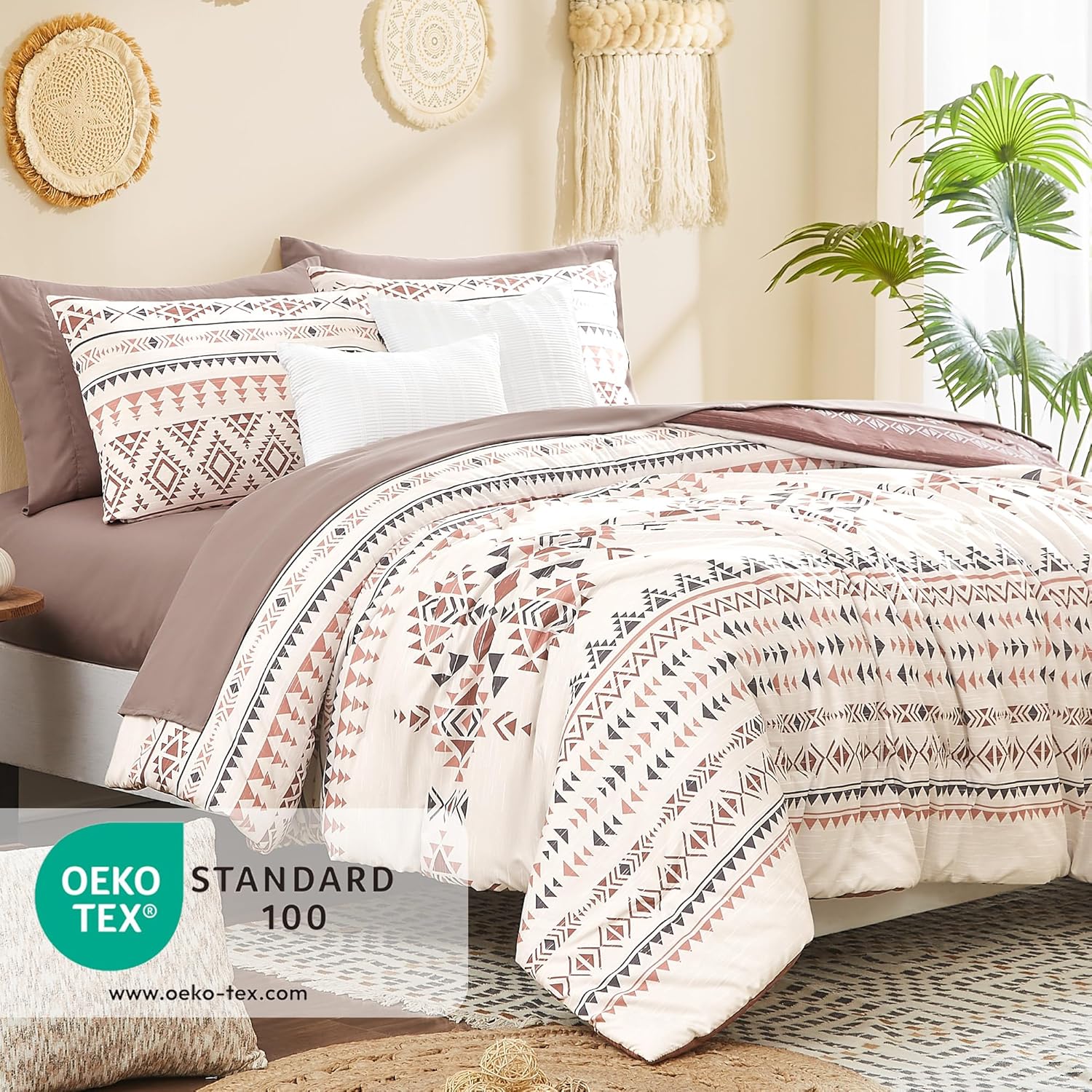 King Size Comforter Set- 7 Pieces