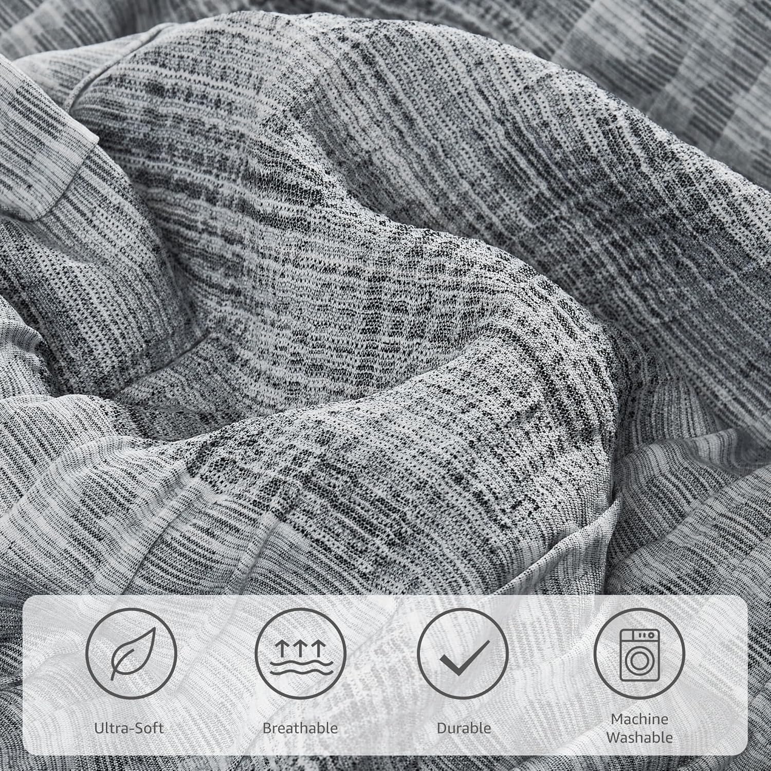 Charcoal Grey Queen Comforter Set