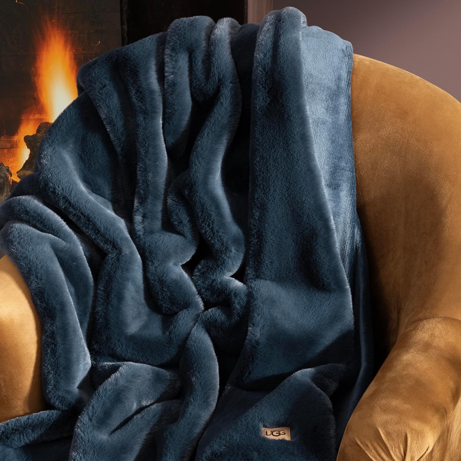 Fur Throw Blanket Reversible