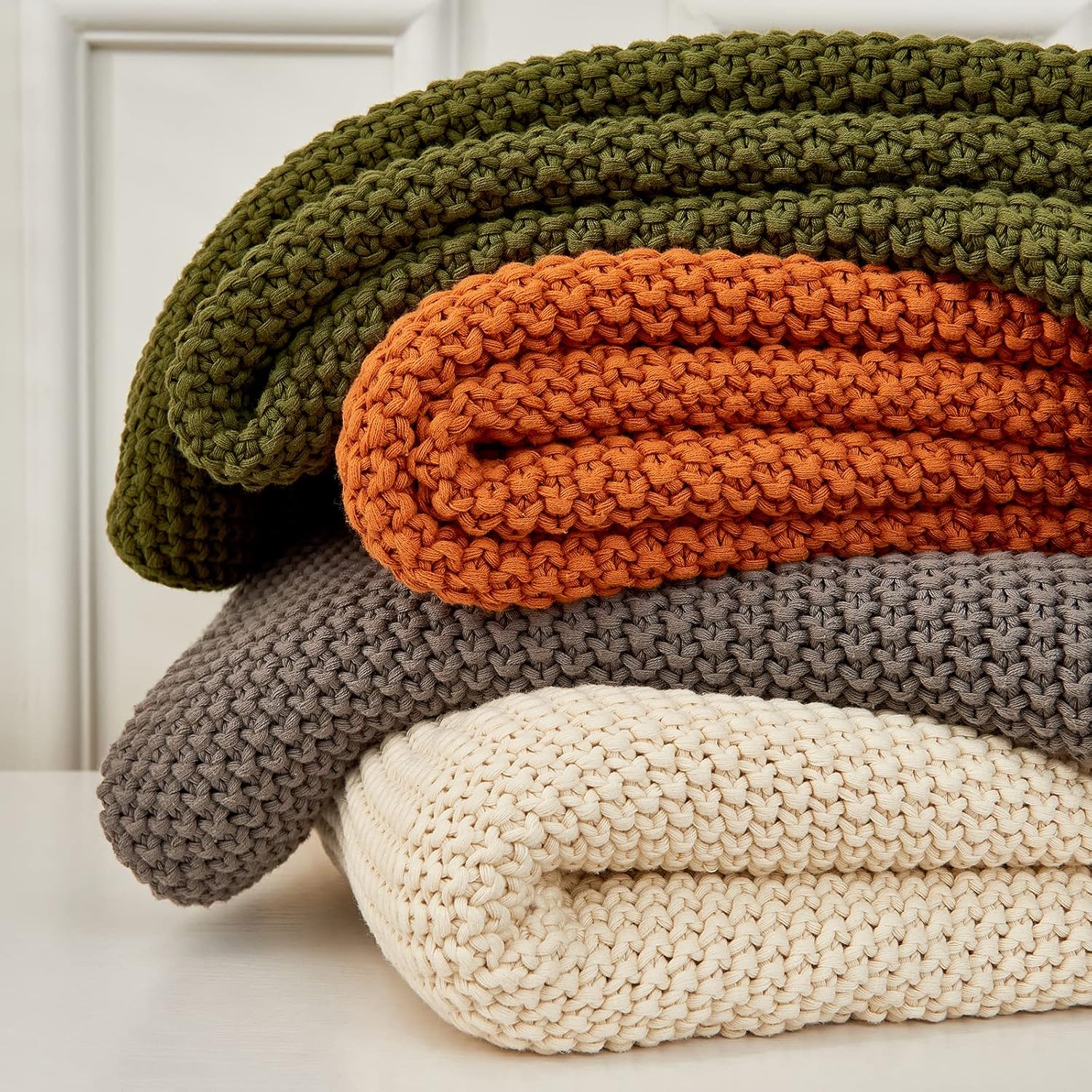 Cable Knit Throw Blanket