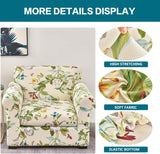 2 Piece Chair Covers Printed Sofa Covers Couch Covers Washable Armchair Sofa Couch Slipcover Furniture Protector with Elastic Bottom for Living Room (Armchair, 28), Small